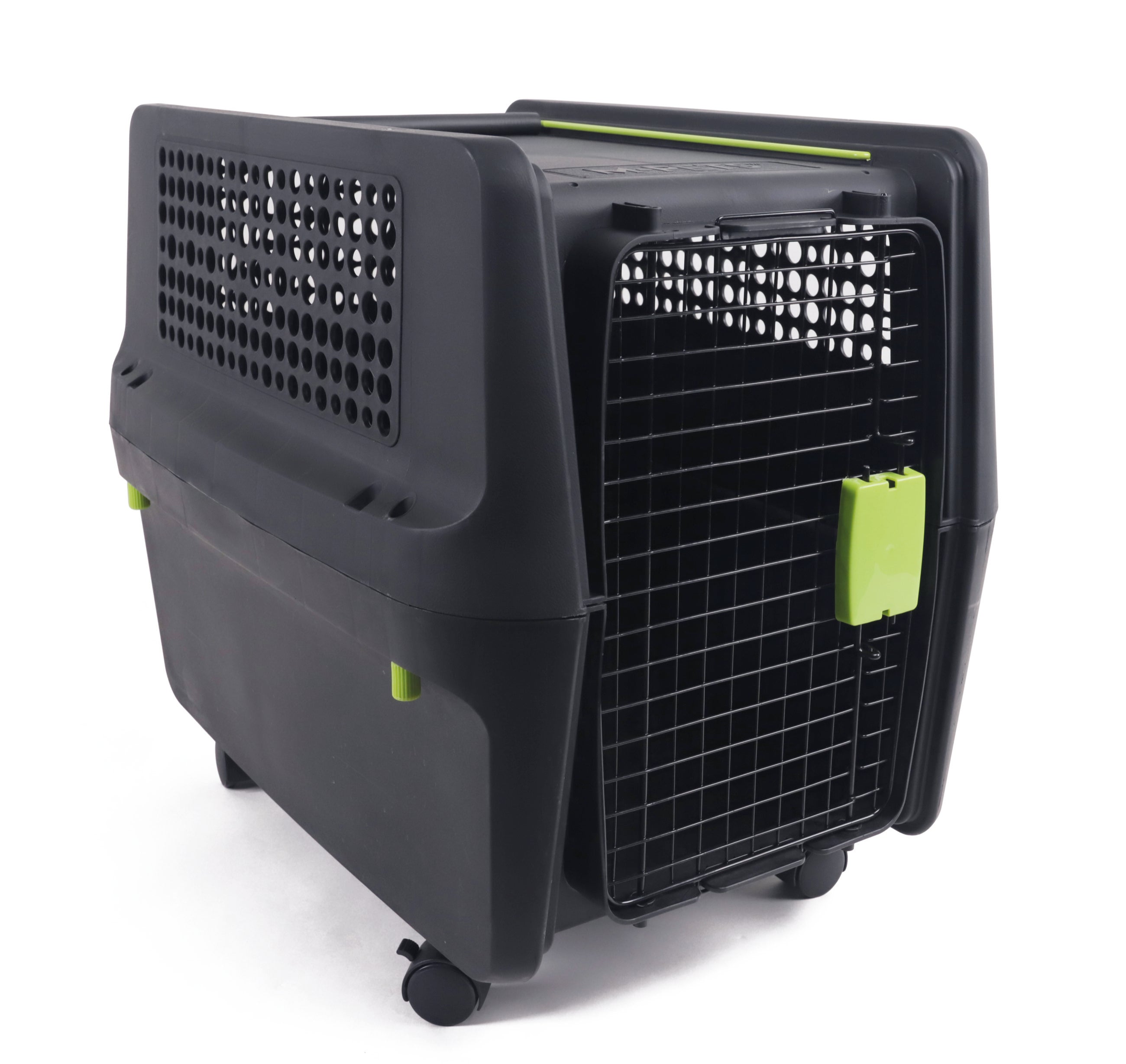 Transportadora ECO TREK para Perros - Negra con Verde (Black & Green) | M-PETS