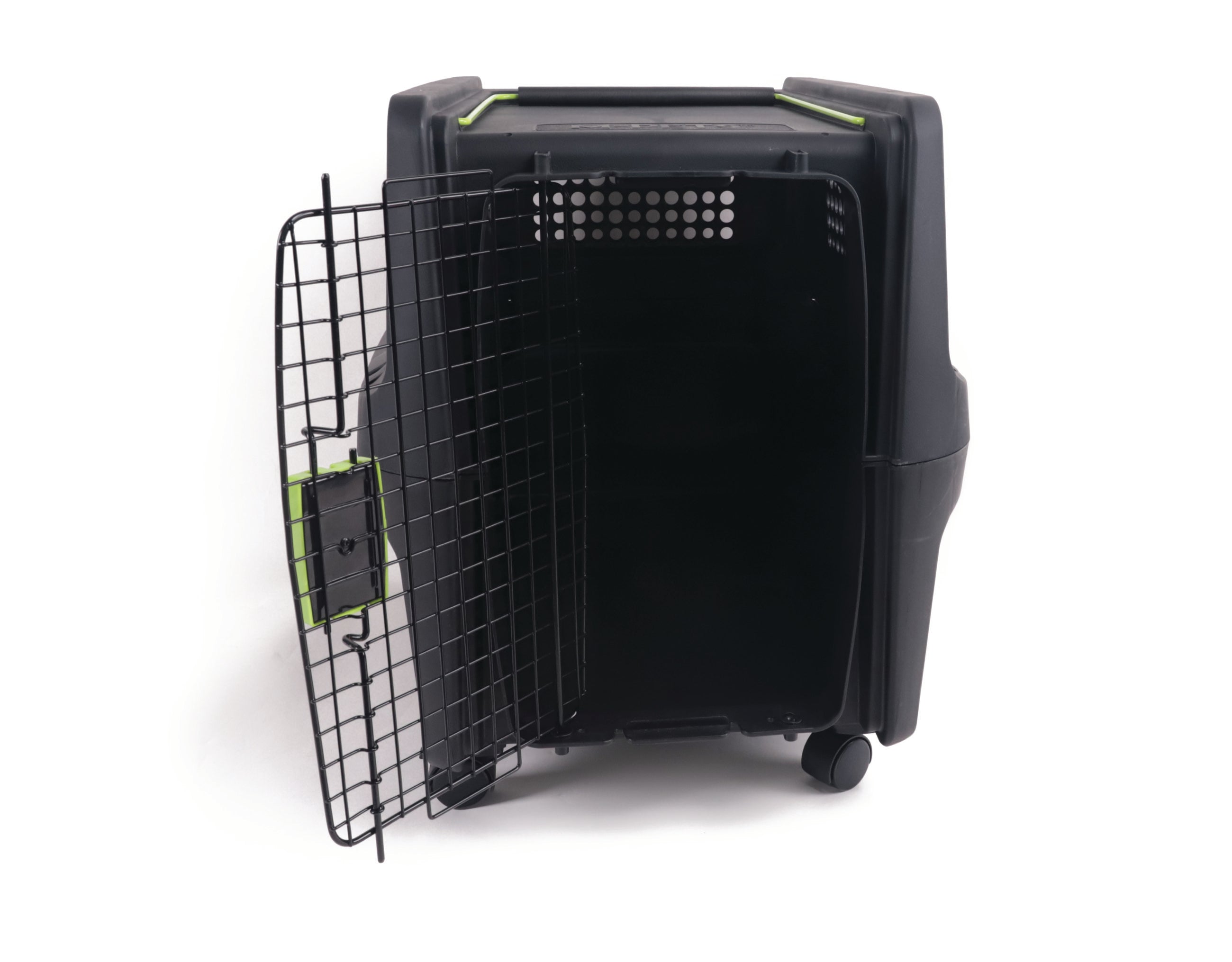 Transportadora ECO TREK para Perros - Negra con Verde (Black & Green) | M-PETS