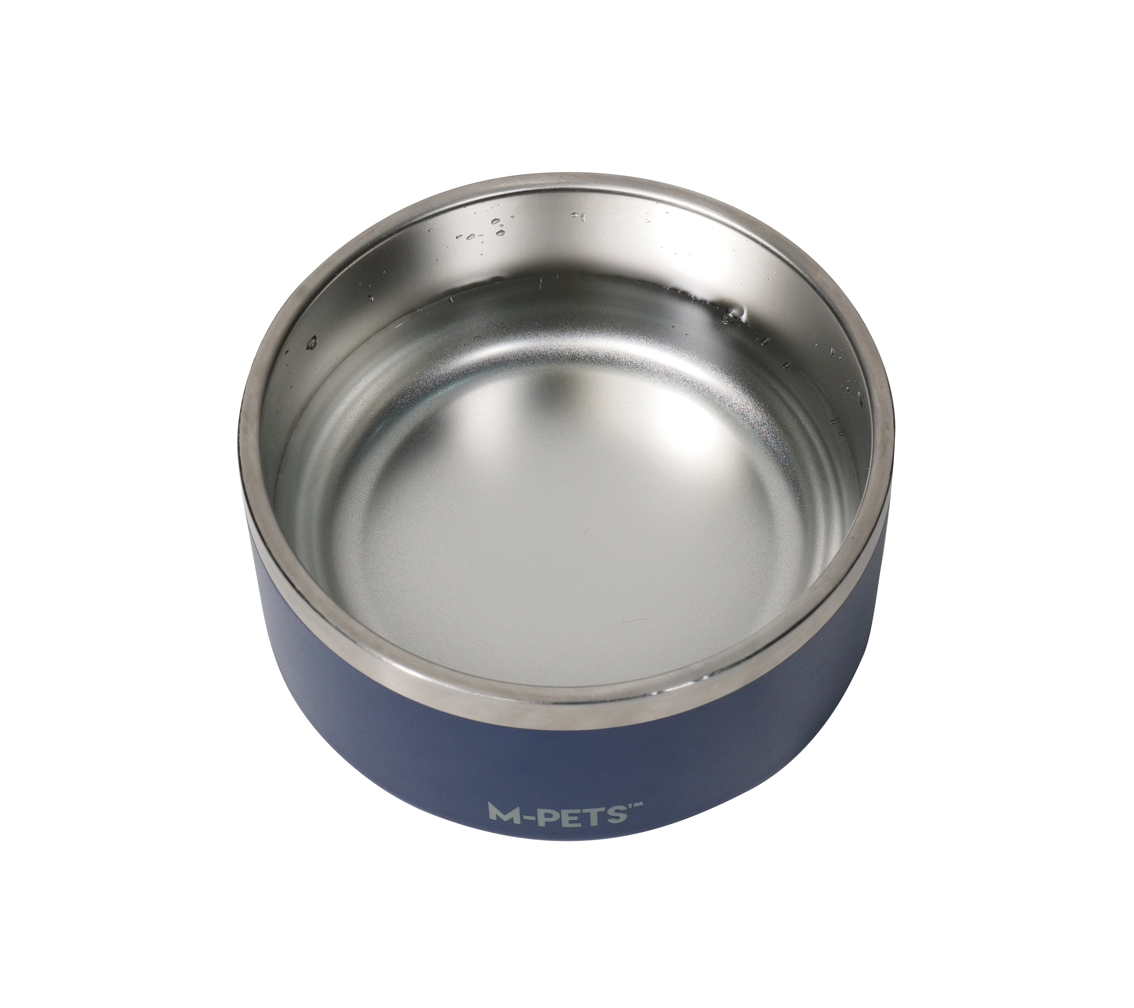 Bowl de Acero Inoxidable Doble Pared ESKIMO Azul para Perros y Gatos | M‑PETS®