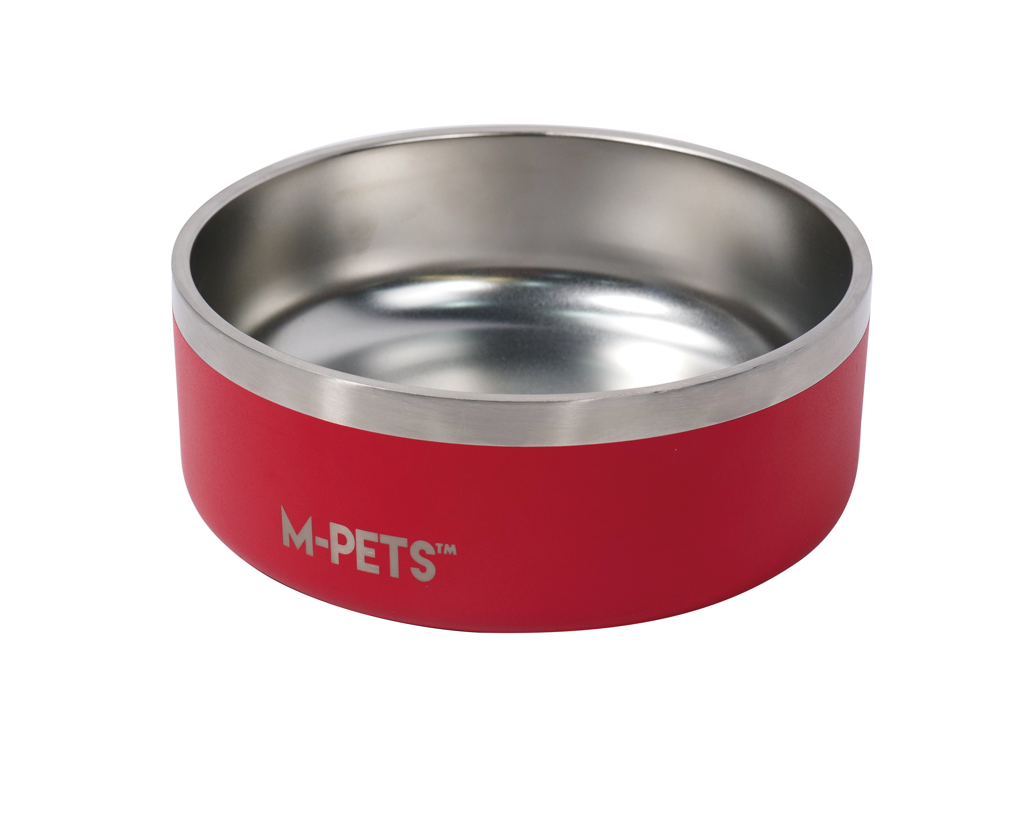 Bowl de Acero Inoxidable Doble Pared ESKIMO Rojo para Perros y Gatos | M‑PETS®