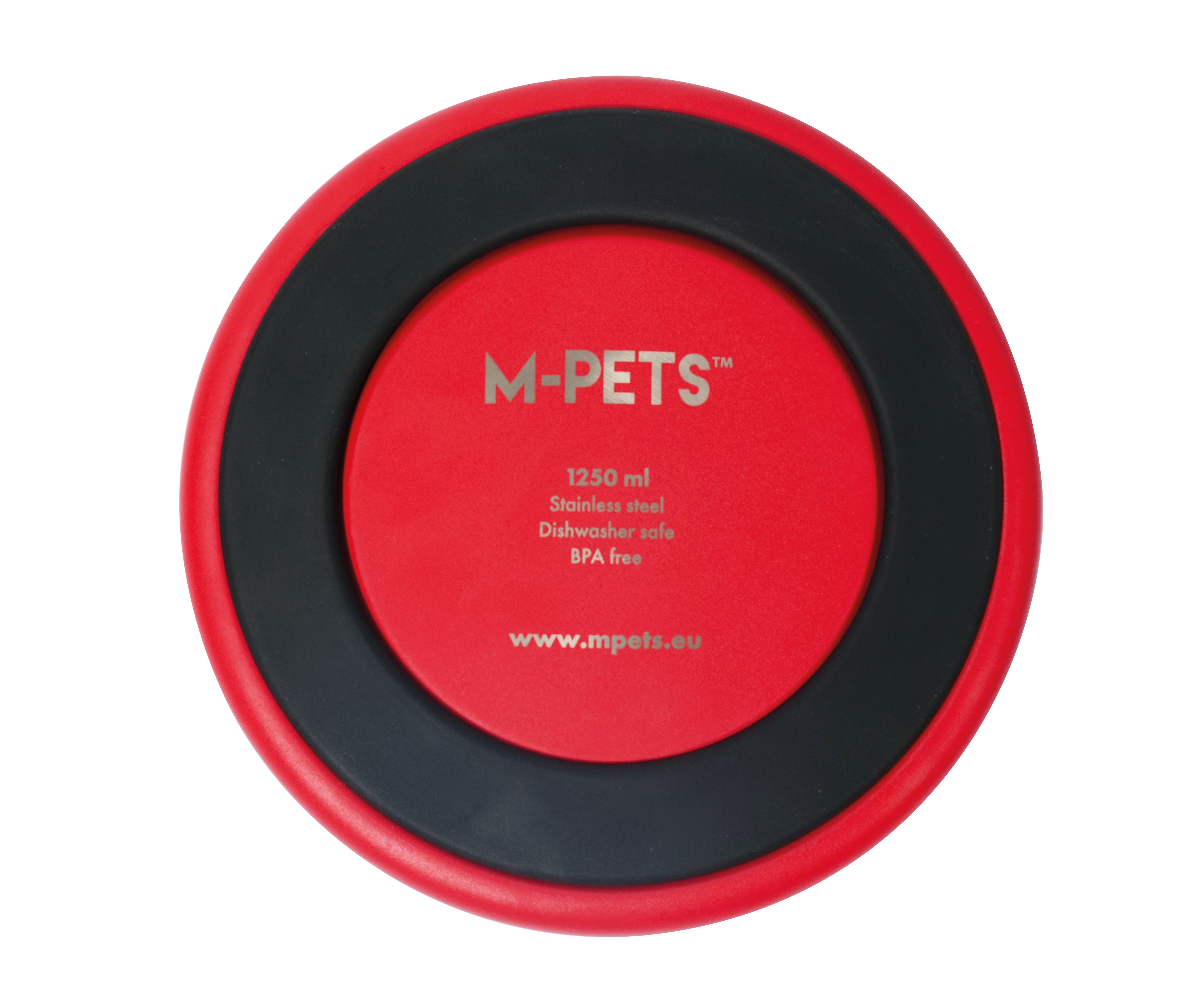Bowl de Acero Inoxidable Doble Pared ESKIMO Rojo para Perros y Gatos | M‑PETS®
