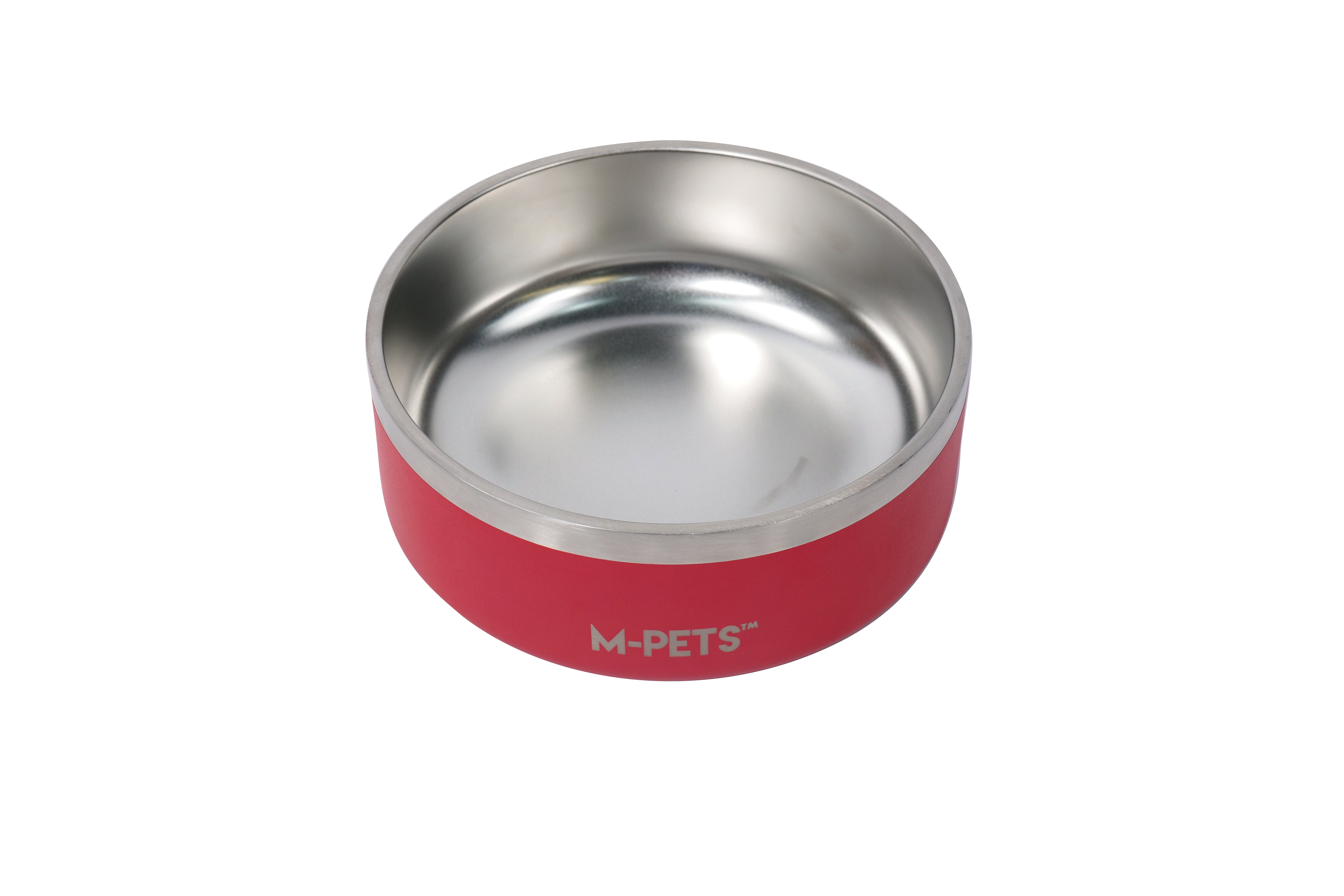 Bowl de Acero Inoxidable Doble Pared ESKIMO Rojo para Perros y Gatos | M‑PETS®