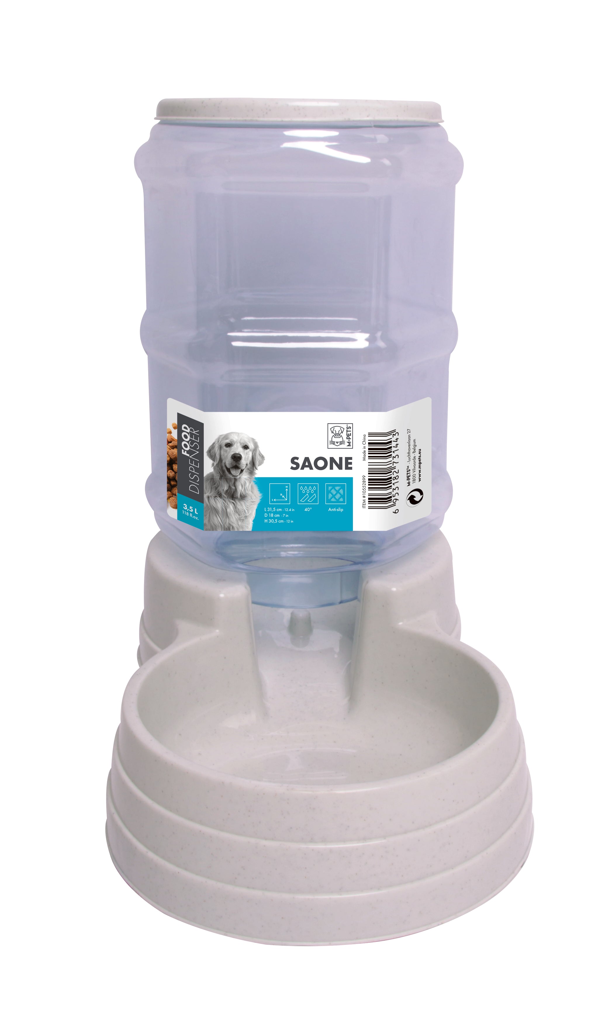Dispensador de Alimento por Gravedad SAONE para Perros y Gatos | M‑PETS®