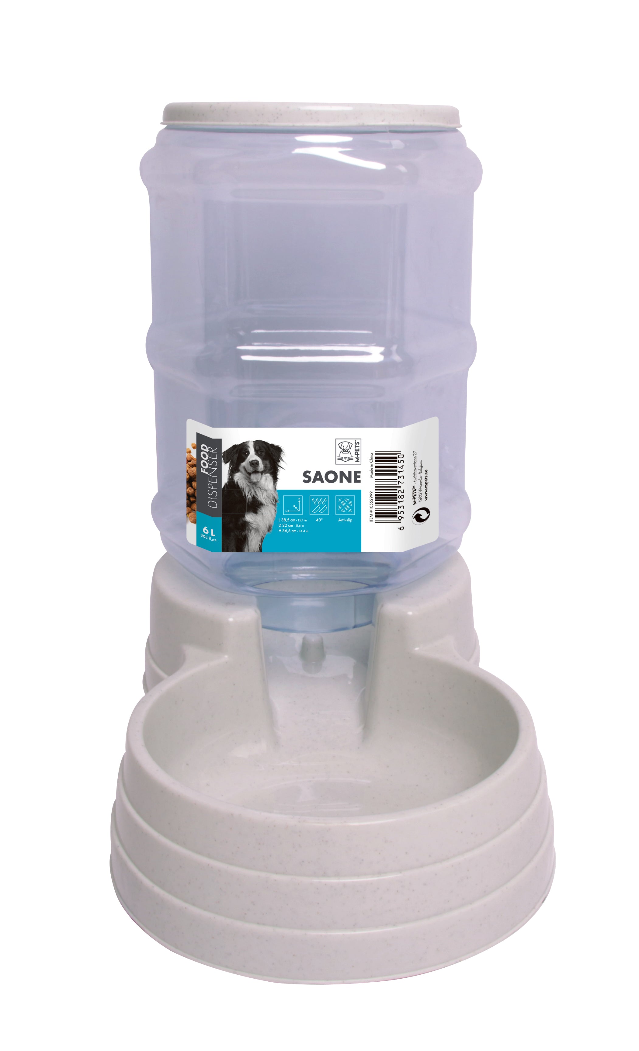 Dispensador de Alimento por Gravedad SAONE para Perros y Gatos | M‑PETS®