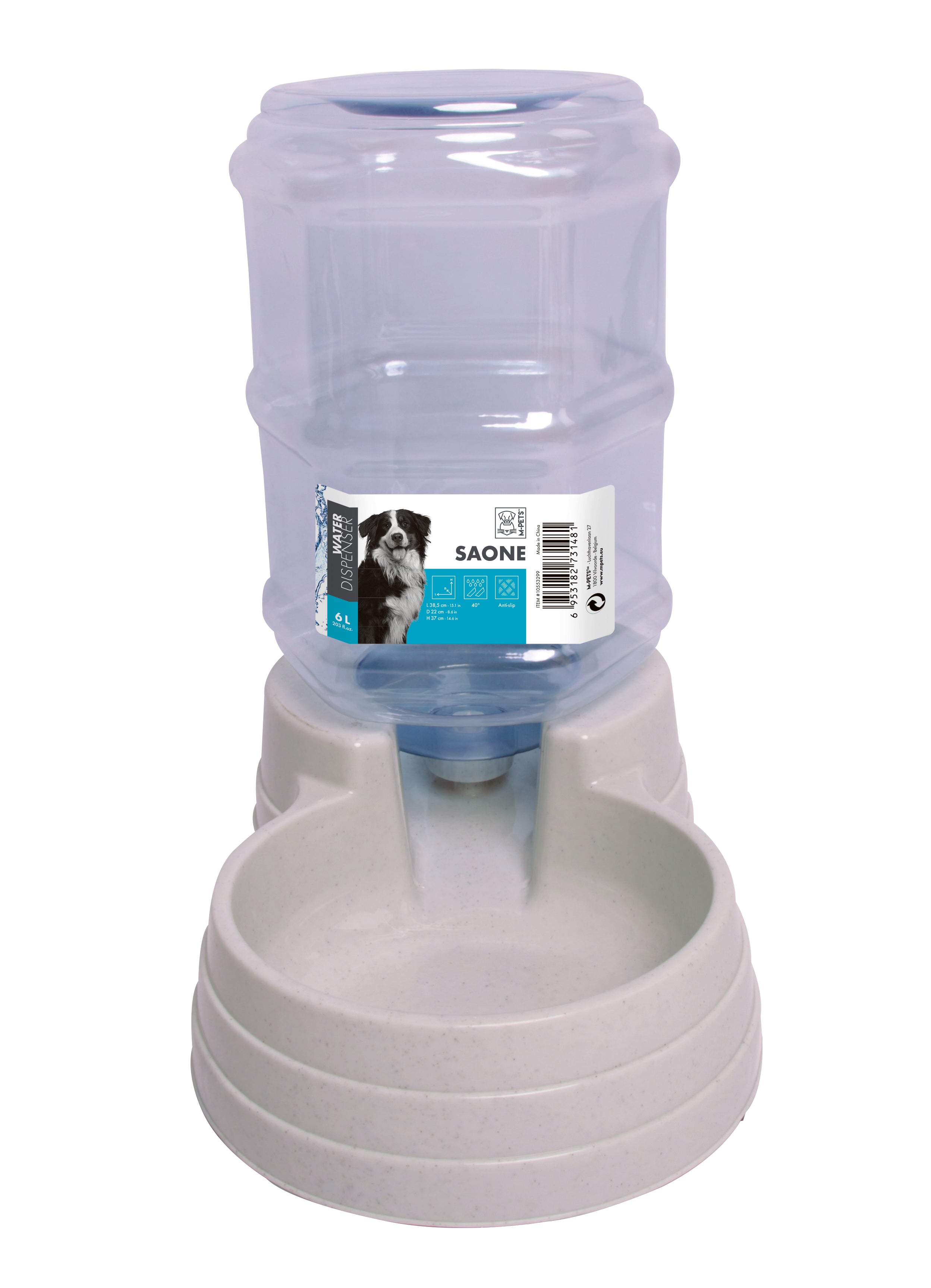 Dispensador de Agua por Gravedad SAONE para Perros y Gatos | M‑PETS®