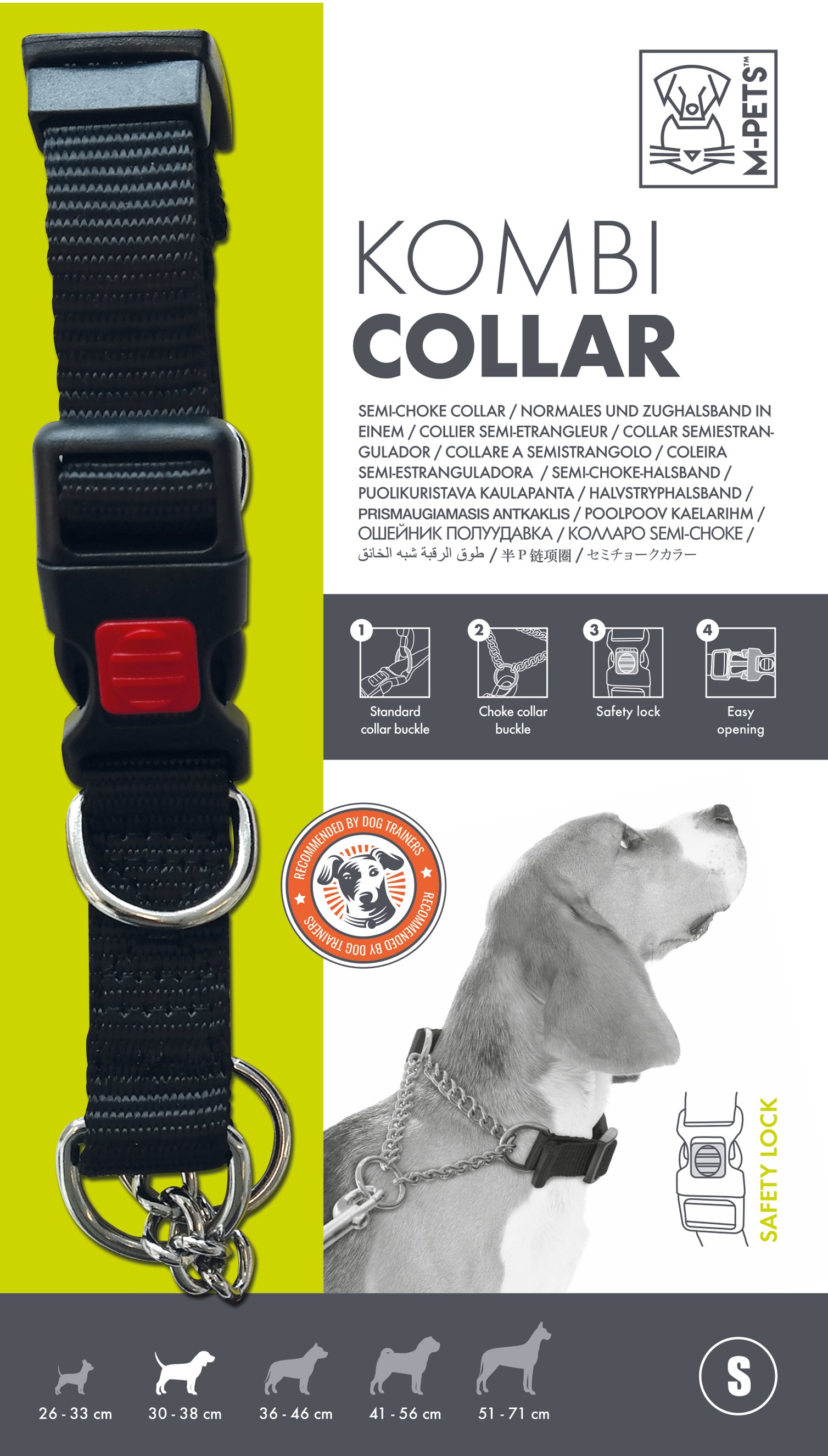 Collar KOMBI Semi-Choke 2 en 1 para Perro – Control Suave para Entrenamiento | M-PETS®