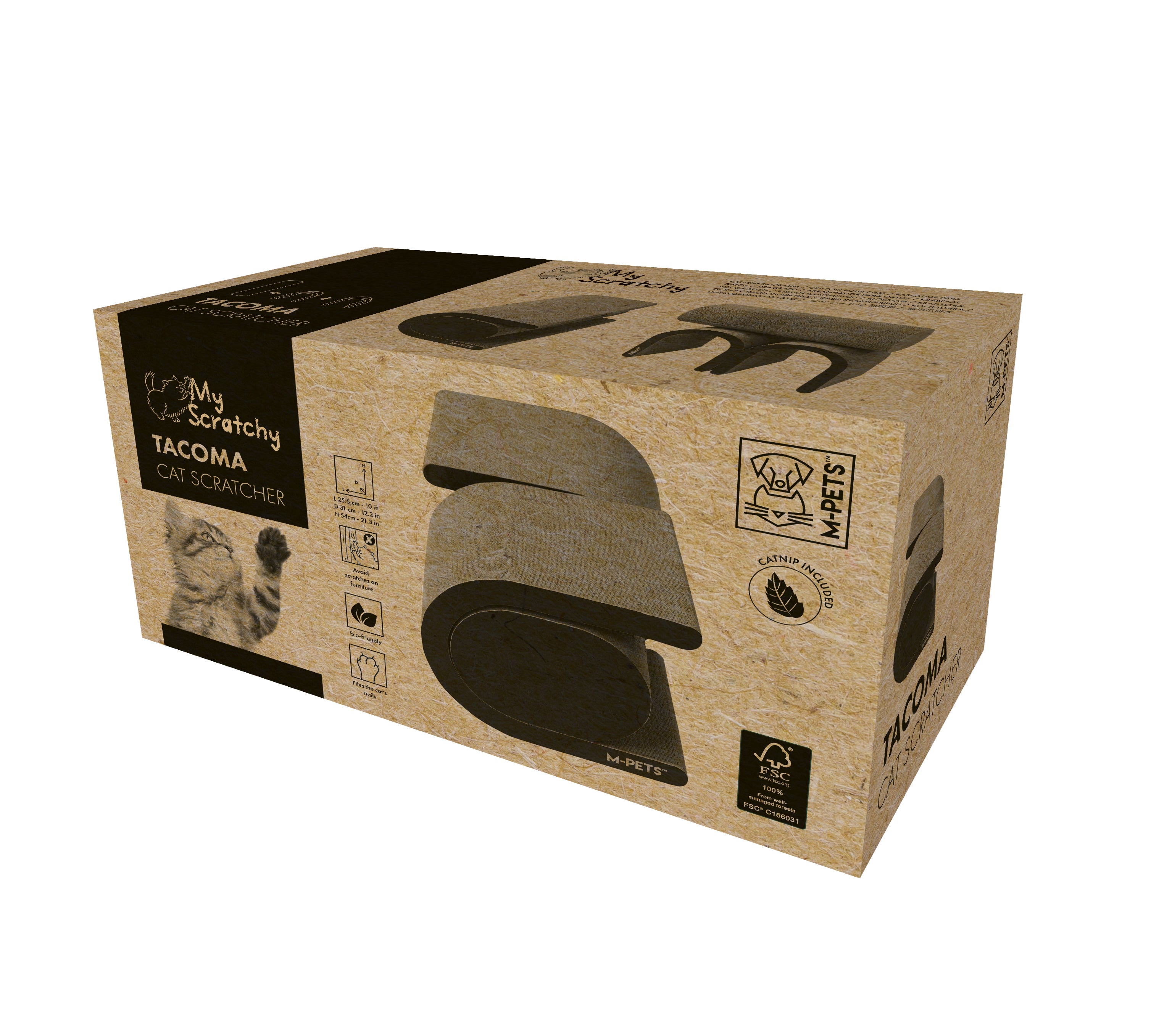 Rascador de Cartón MY SCRATCHY TACOMA | M-PETS®