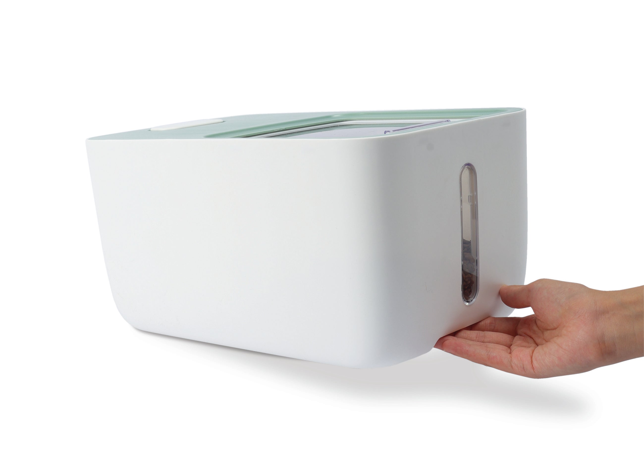 Contenedor de Alimento Hermético BOXI con Ruedas y Ventana (10 kg) para Mascotas | M‑PETS®