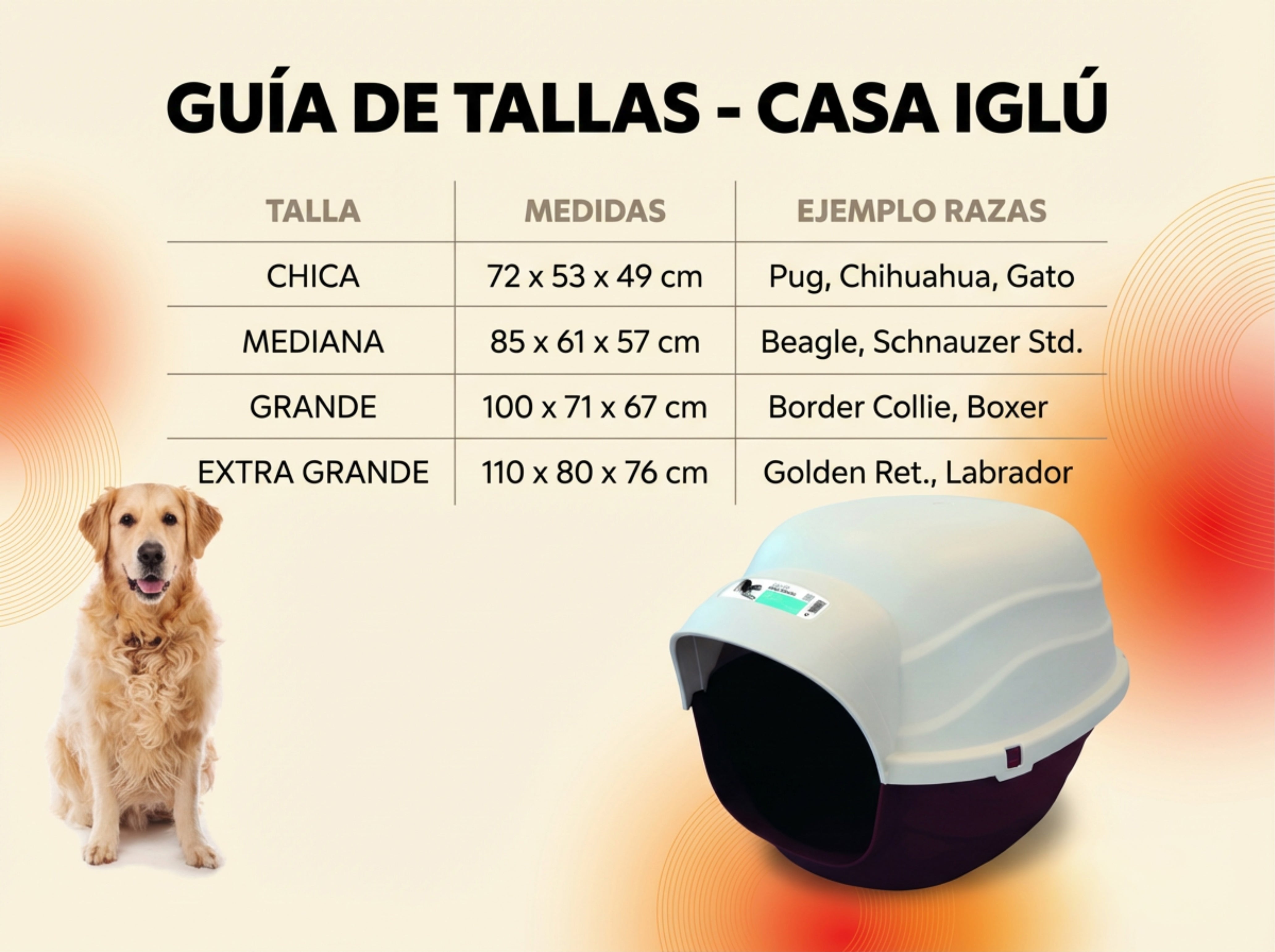 Casita Tipo Iglú para Perros - Bordeaux e Ivory (Bordeaux & Ivory) | M-Pets
