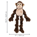 Medidas del KONG Knots Monkey: 46.9 × 27.9 cm