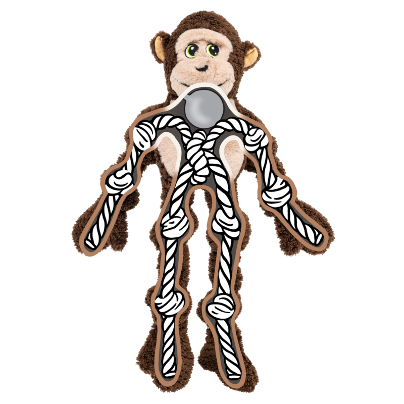 Esqueleto de cuerda interna del KONG Knots Monkey