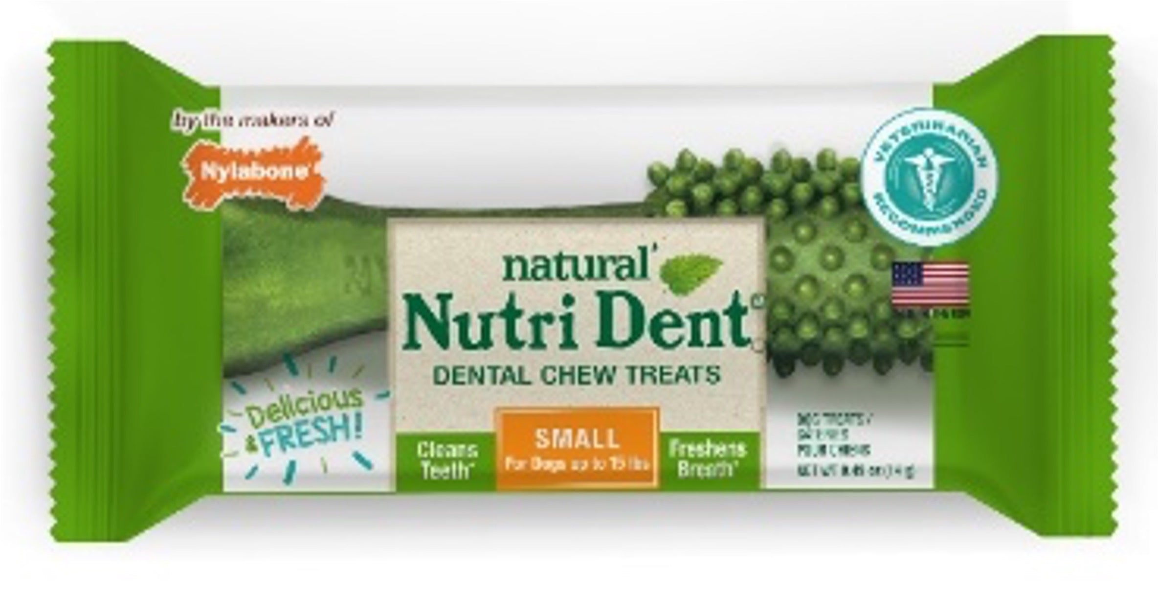 Premios Dentales Nutri Dent Naturales Sabor Aliento Fresco para Perros | Nylabone