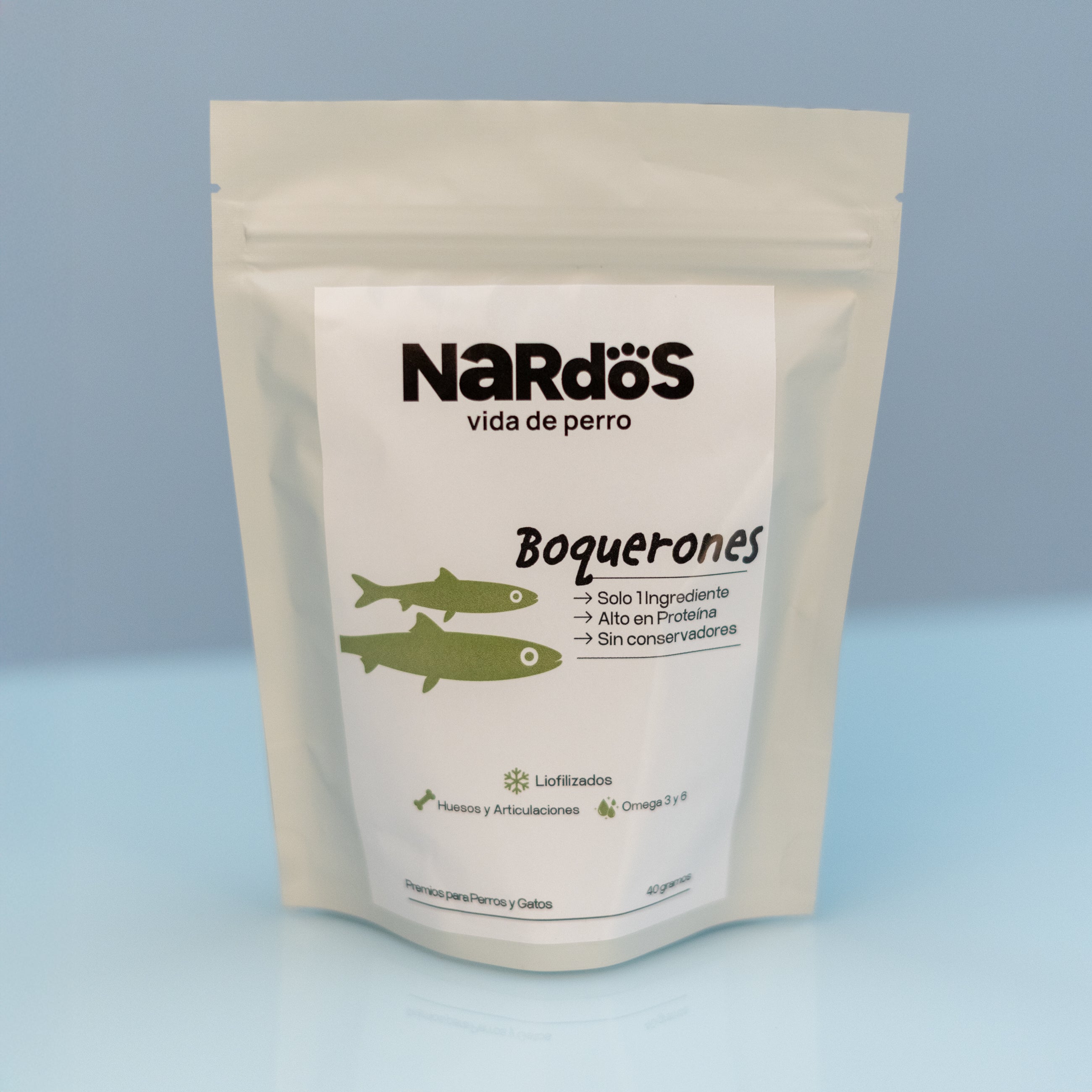 Boquerones Liofilizados para Perros y Gatos - Articulaciones Sanas y Pelaje Brillante | Nardos Vida de Perro