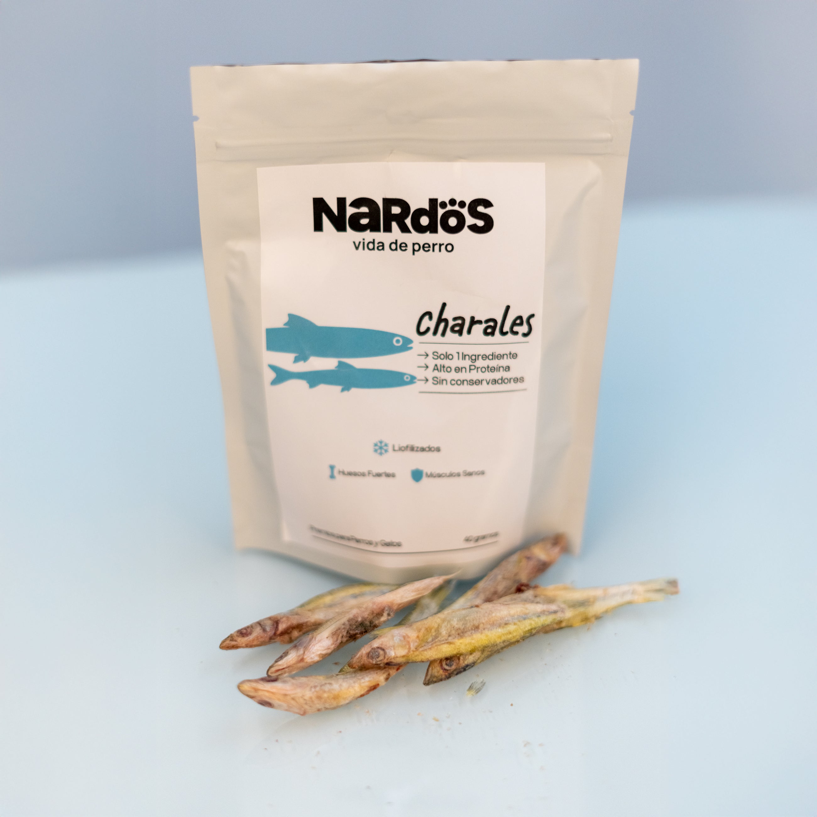 Charales Liofilizados para Perros y Gatos - Huesos Fuertes y Dientes Sanos | Nardos Vida de Perro