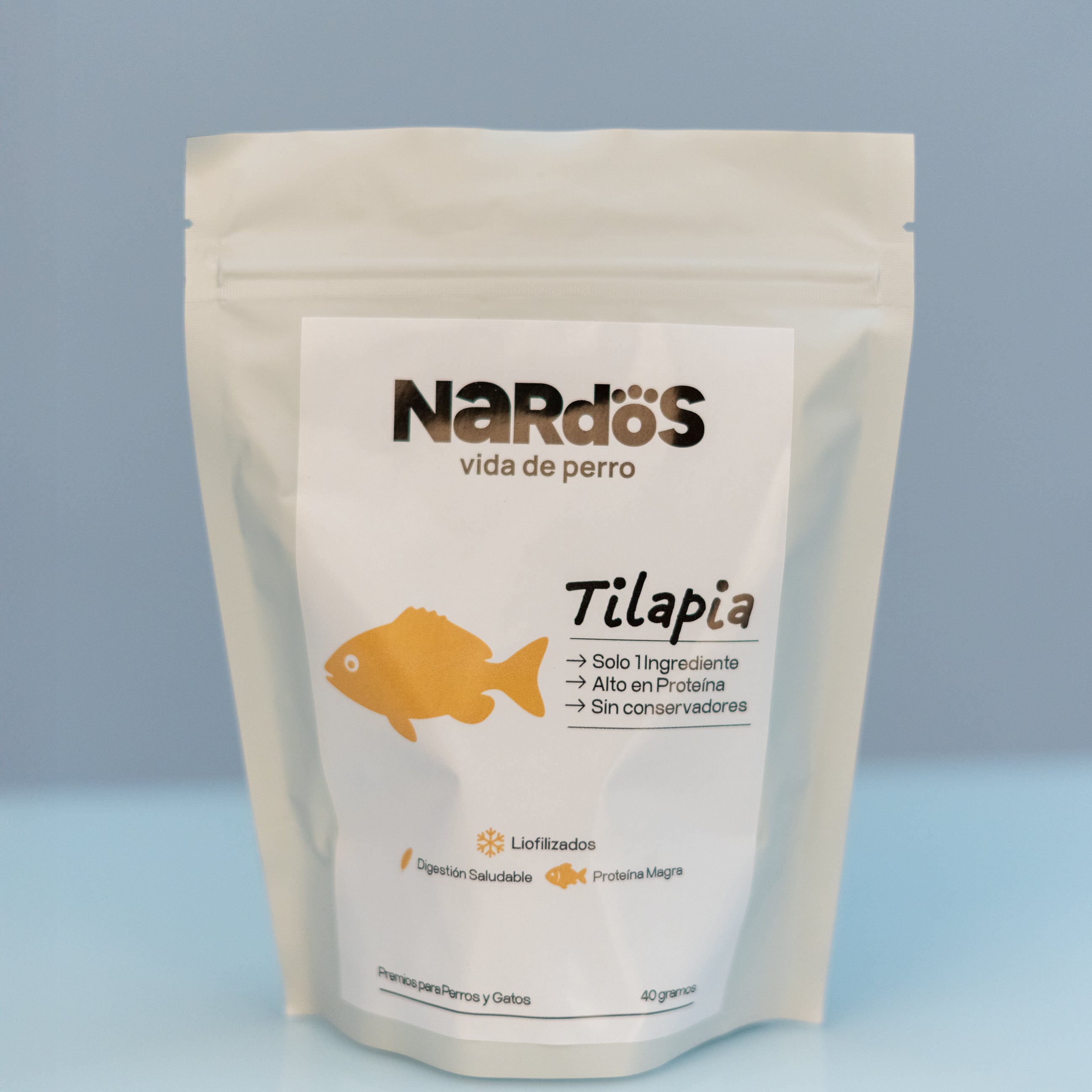 Tilapia Liofilizada para Perros y Gatos - Digestión Suave e Hipoalergénica | Nardos Vida de Perro