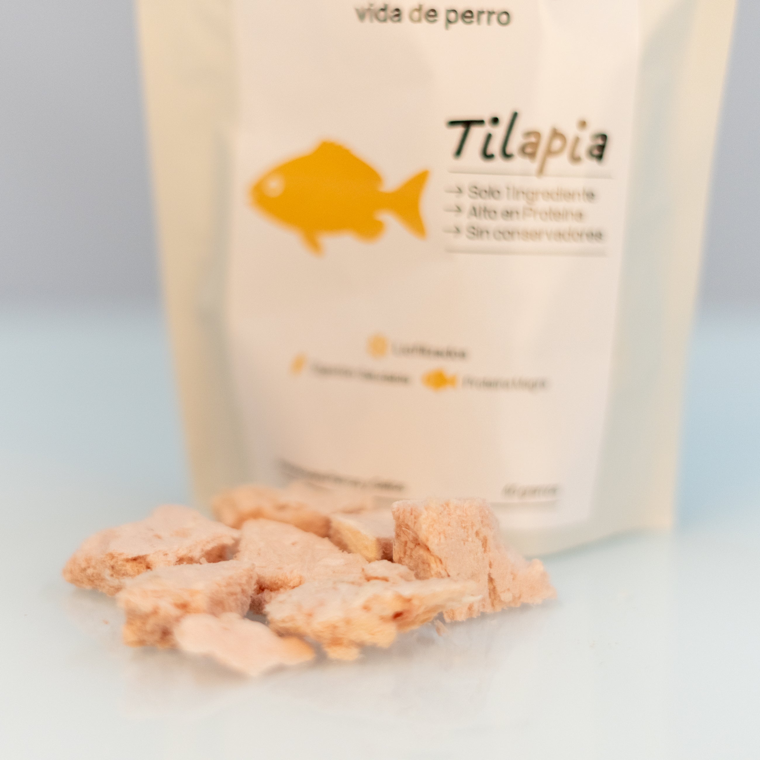 Tilapia Liofilizada para Perros y Gatos - Digestión Suave e Hipoalergénica | Nardos Vida de Perro