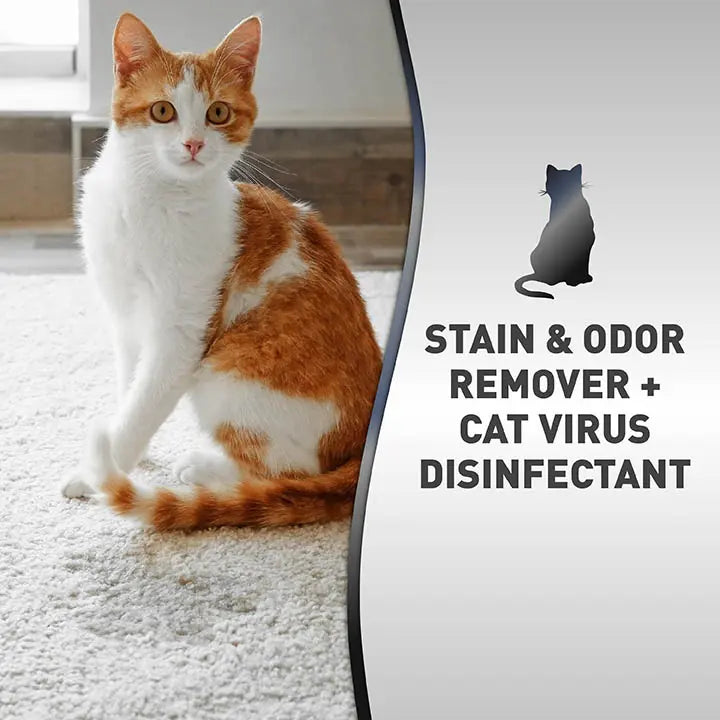 Removedor de Manchas y Olores y Desinfectante Viral para Gato 946 mL - Nature's Miracle