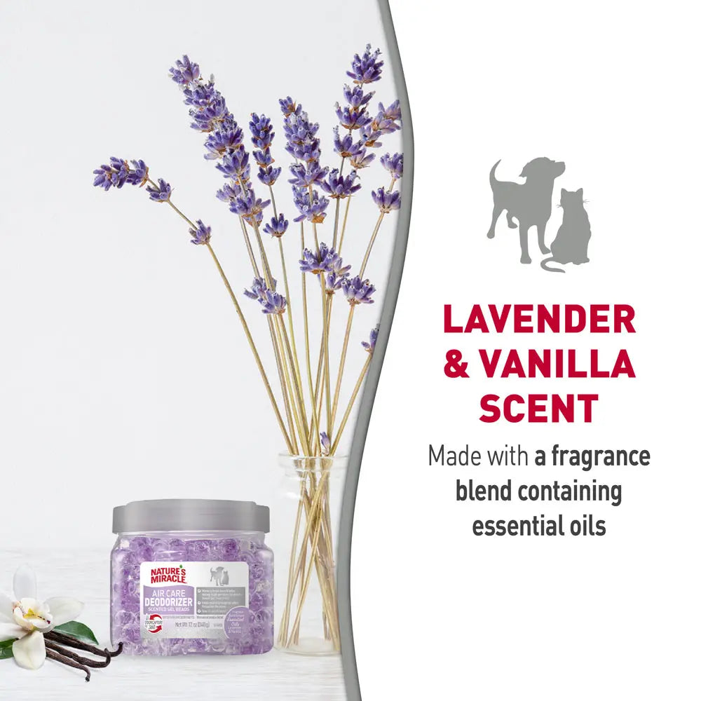 Perlas para Eliminar Olores en Ambientes - Aroma Lavanda y Vainilla 340 g - Nature's Miracle