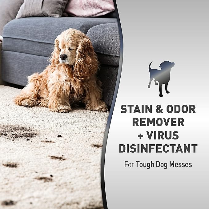 Removedor de Manchas y Olores y Desinfectante Viral para Perro 1.89 L - Nature's Miracle