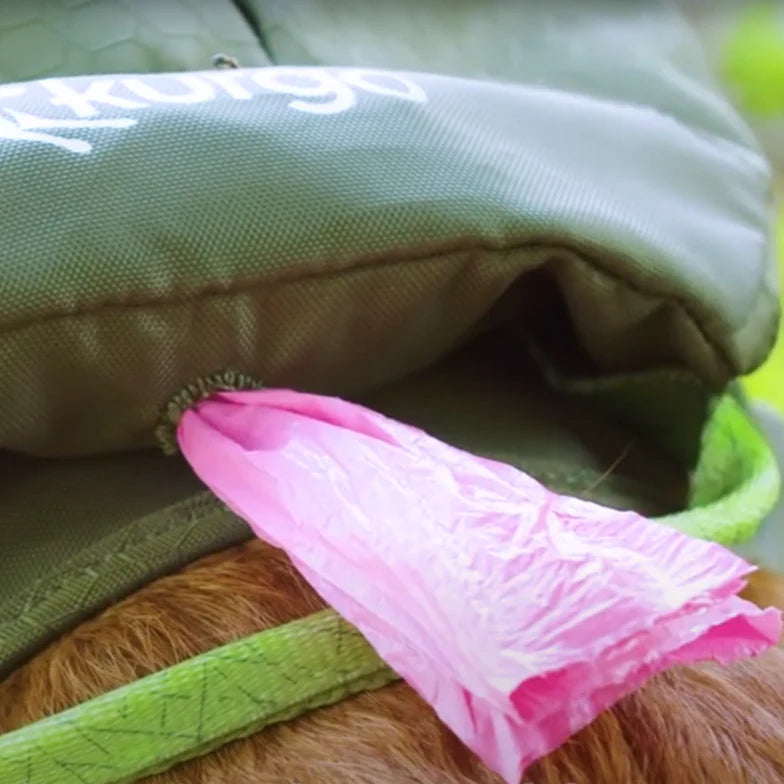 Arnés-Alforja Cascade 2-en-1 para Perros - Verde Bosque (Forest Green) | Kurgo