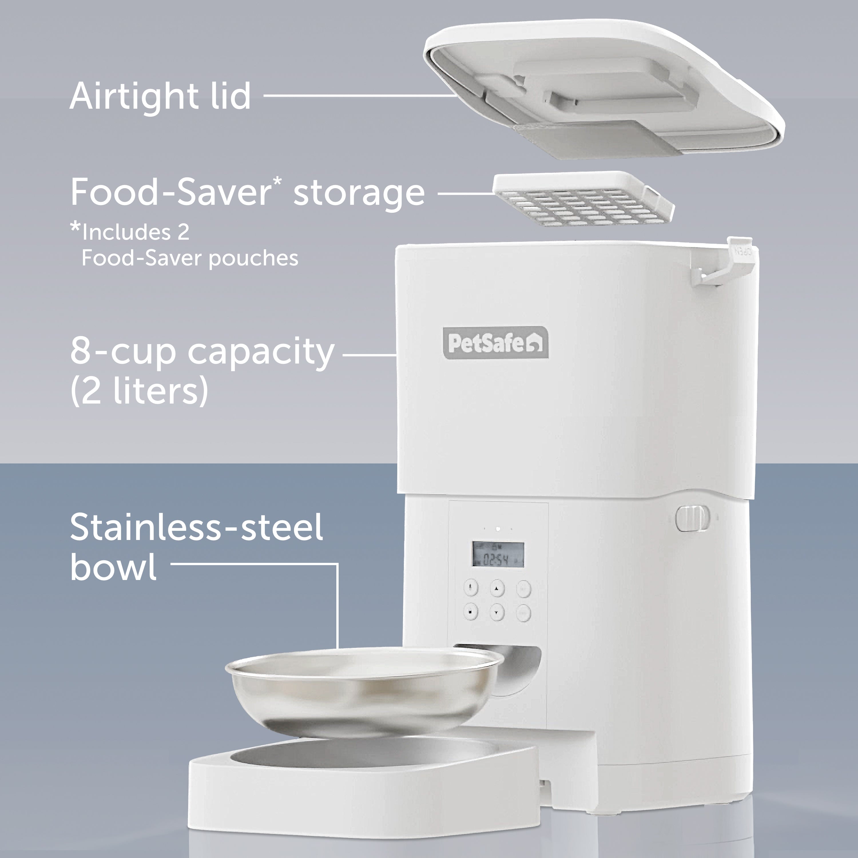 FlexFeed Automatic Pet Feeder | Comedero Automático Inteligente para Gatos y Perros Pequeños - PetSafe®