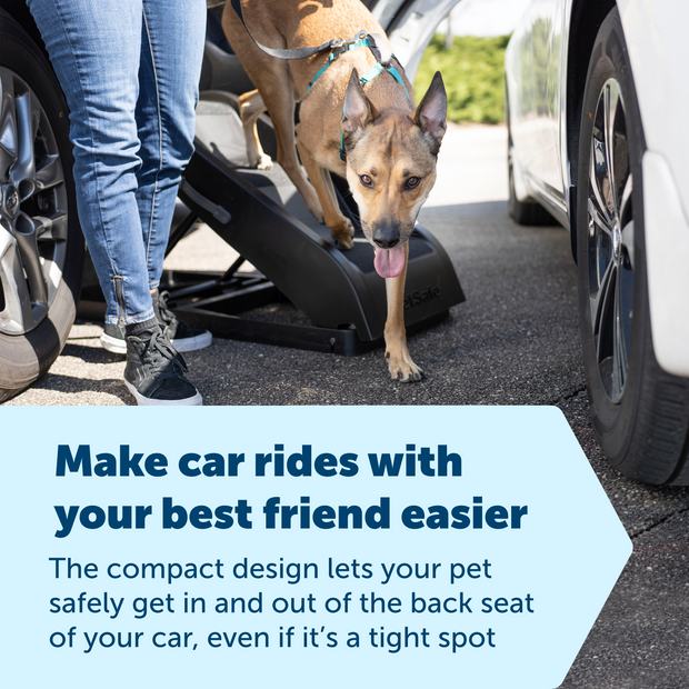 Escalera Lateral Ajustable Happy Ride® para Perros - Negra (Black) | PetSafe