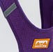 Pechera Sierra CloudVest Morado Índigo detalle del logo