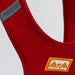 Pechera Sierra CloudVest Rojo Coral detalle del logo