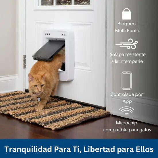 Puertas Inteligentes para Perros y Gatos.Gatera Puerta con Chip