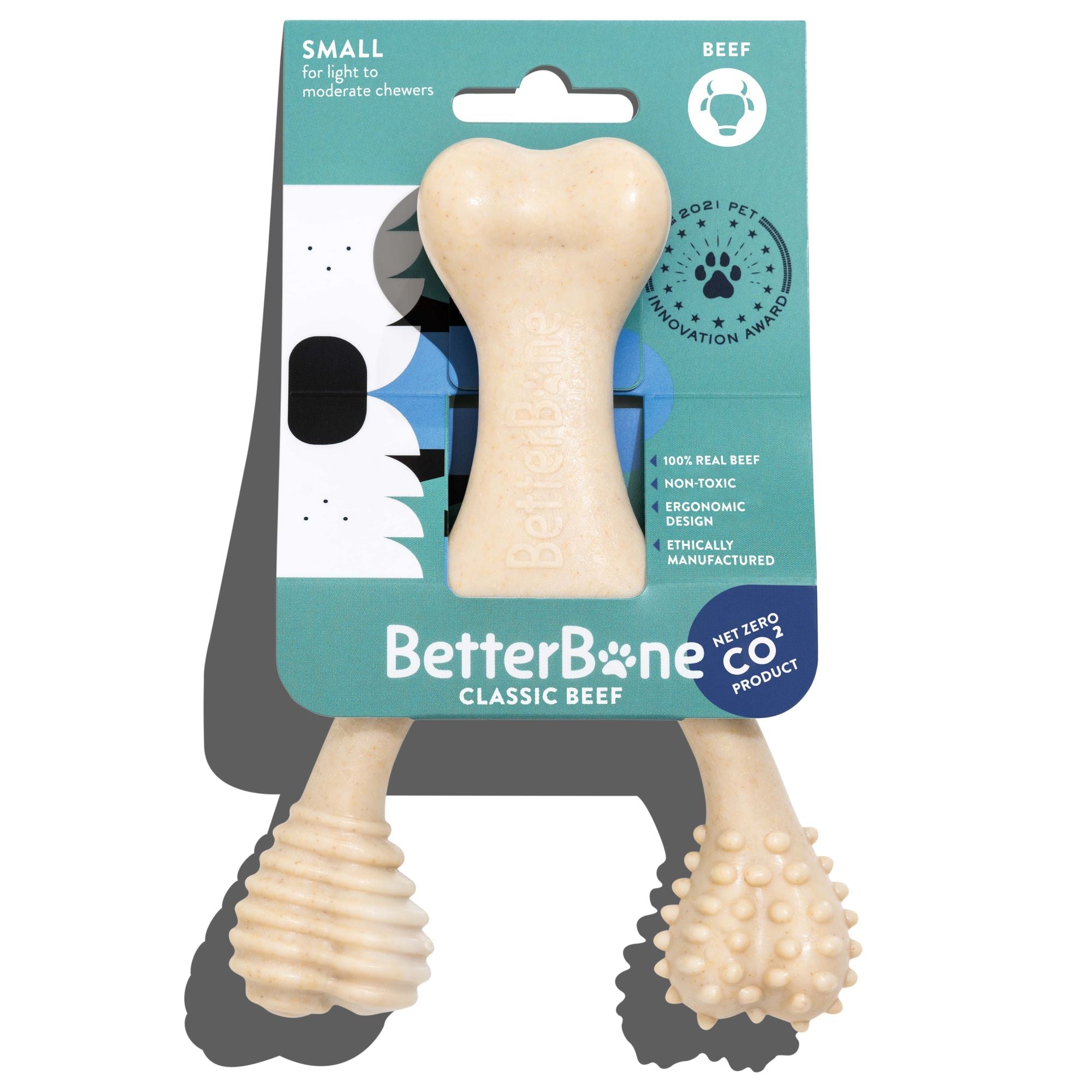 BetterBone CLASSIC Beef: Hueso Masticable con CARNE para Perros