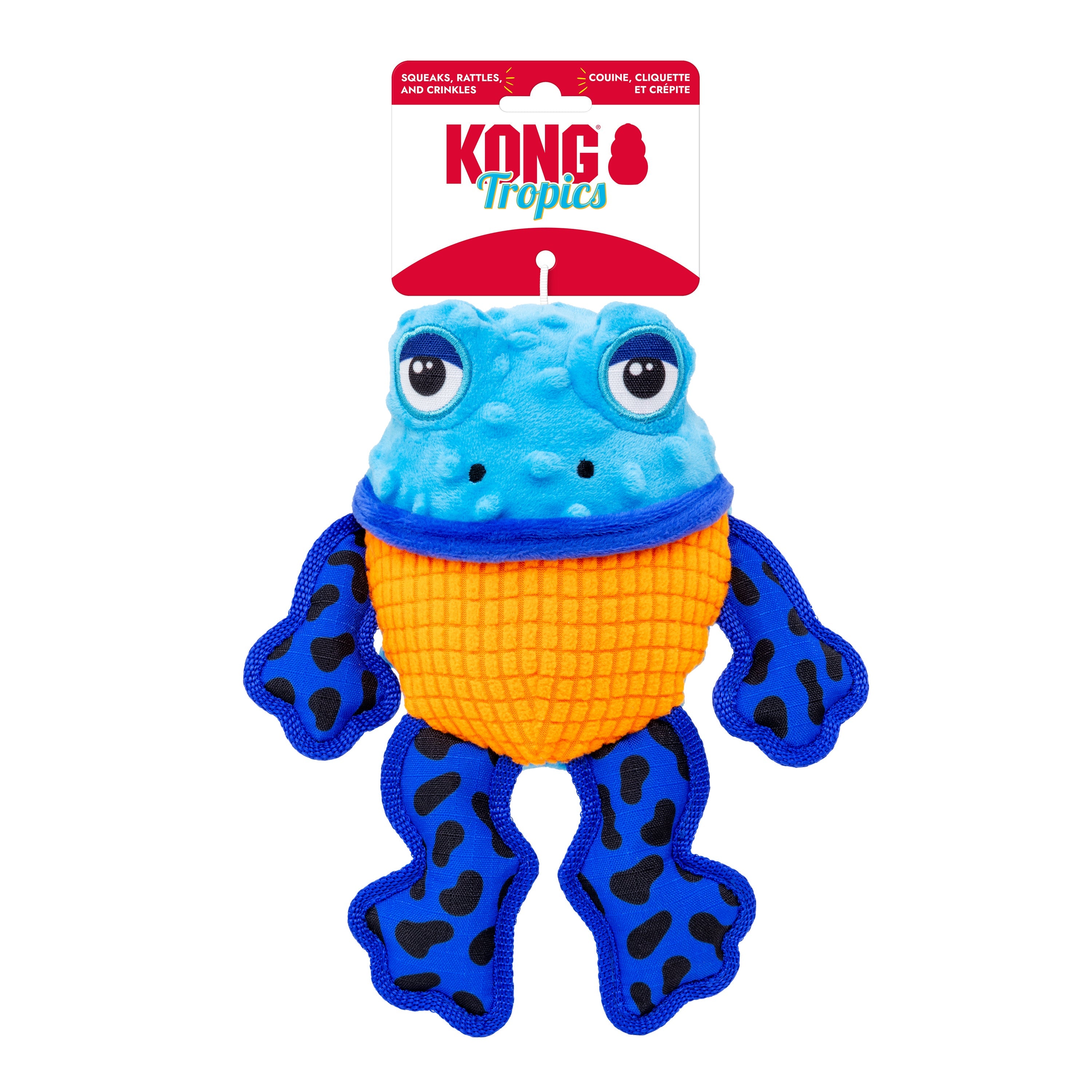 KONG Tropics Rattlez Frog en su empaque