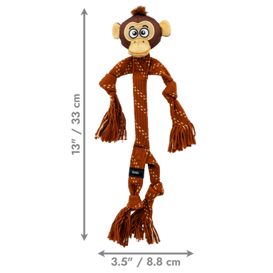 Medidas del KONG Scrubz Safari Monkey: 33 × 8.8 cm