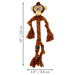 Medidas del KONG Scrubz Safari Monkey: 33 × 8.8 cm