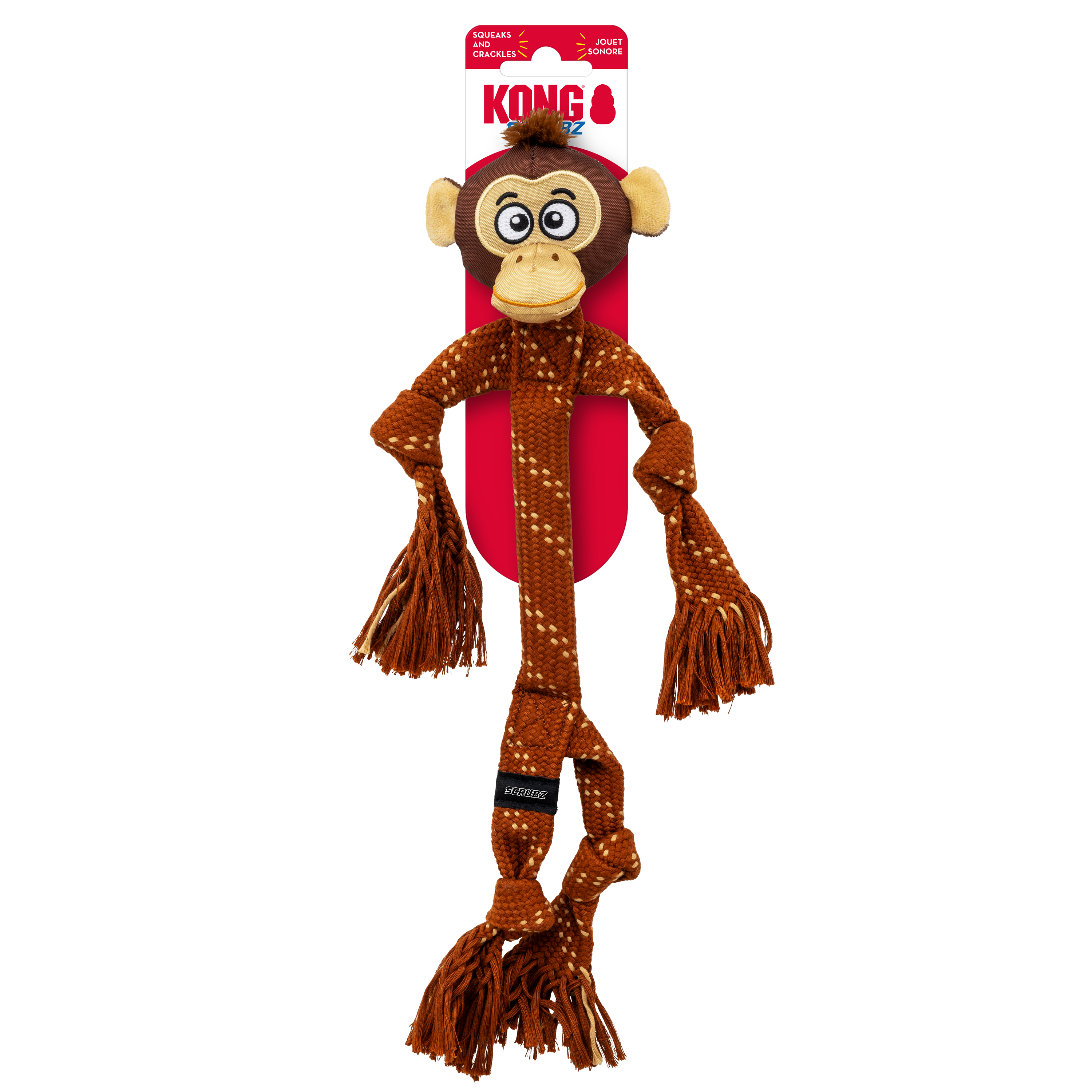 KONG Scrubz Safari Monkey en su empaque