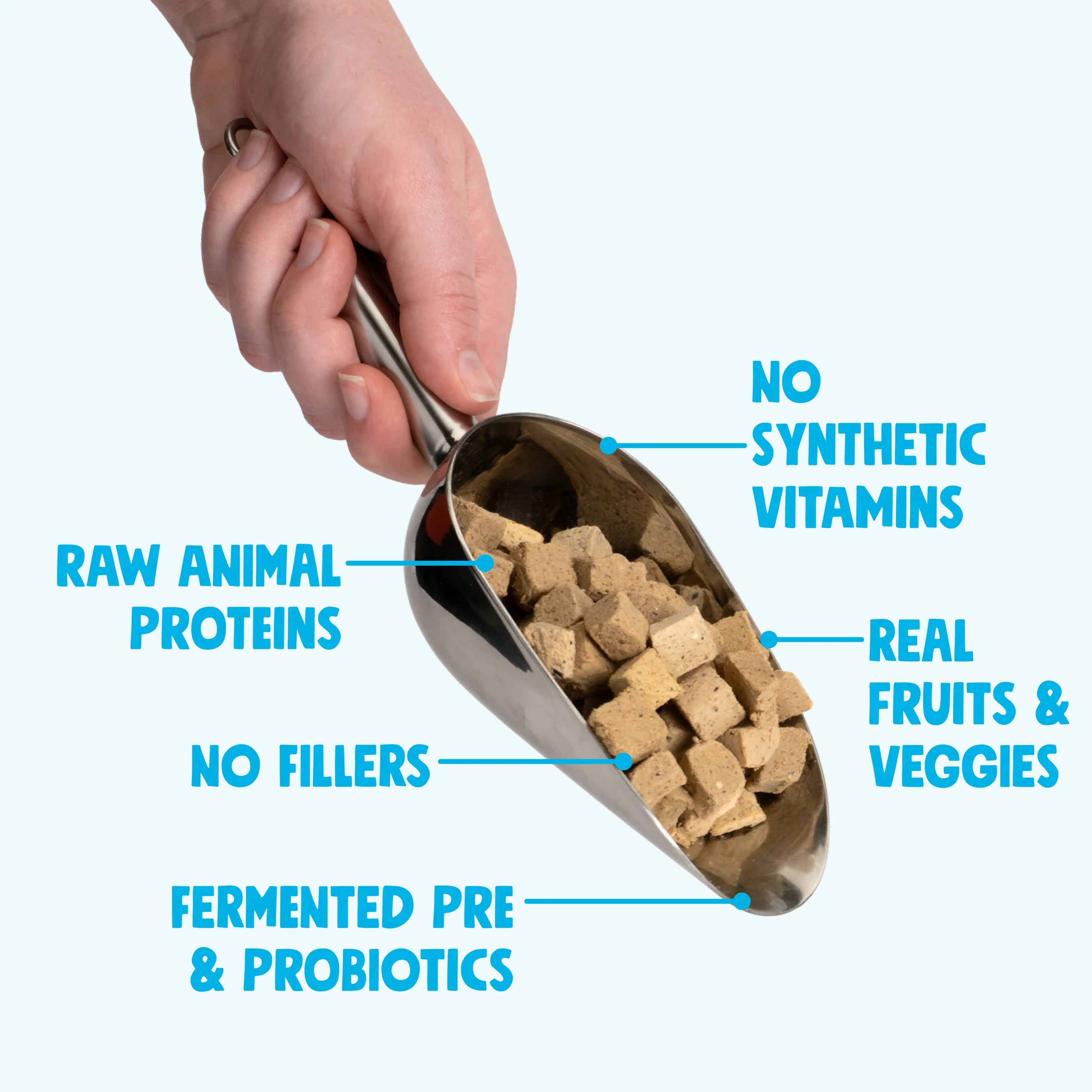 Rawbiotics Bites Topper Liofilizado de Trucha y Res con Probióticos para Perros | West Paw