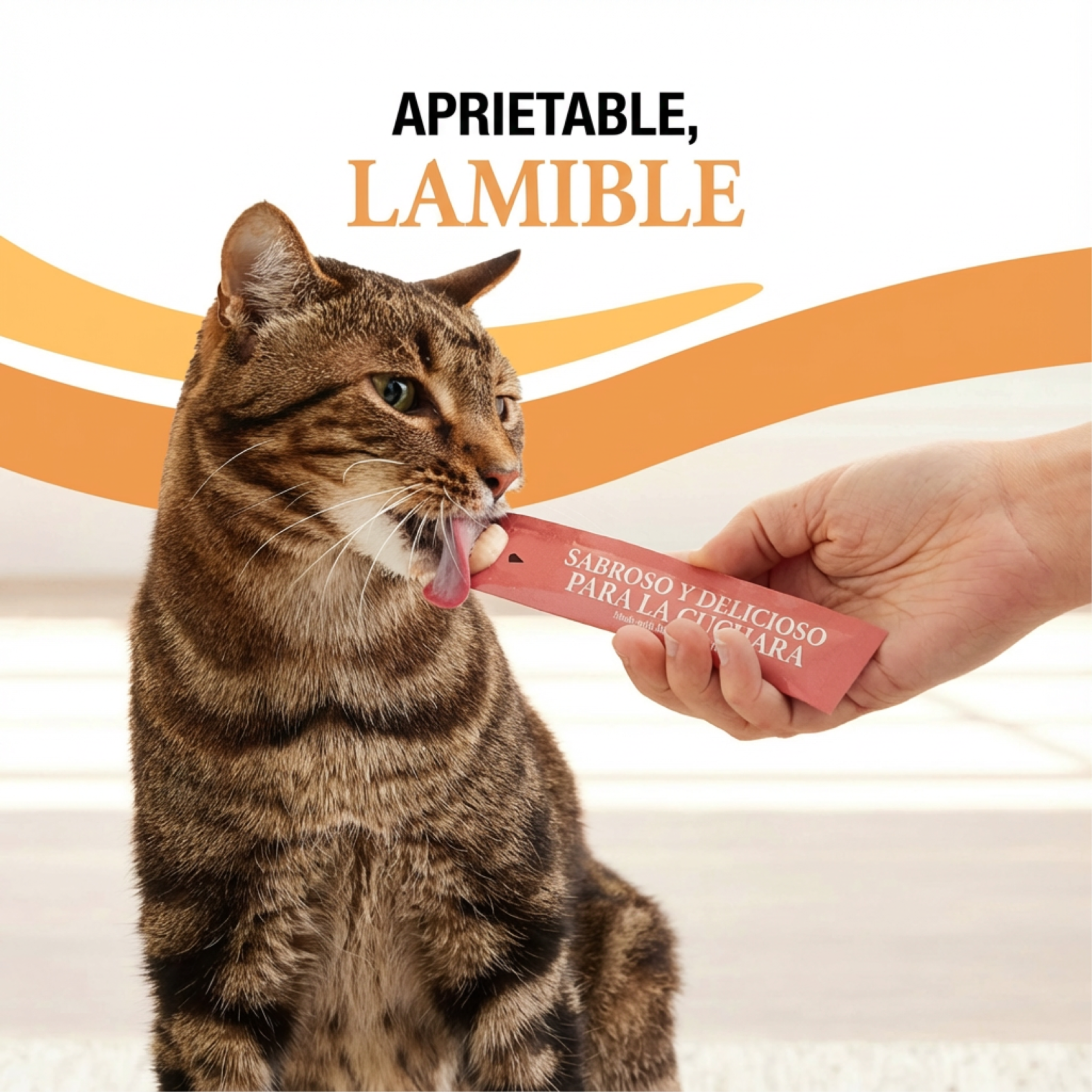 Spoonables Lamibles Good ‘n’ Tasty para Gato – Salmón, Atún y Krill | Snack Húmedo con Cucharita