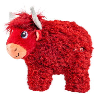 KONG Toughz Highland Cow vaca escocesa de peluche resistente para perros