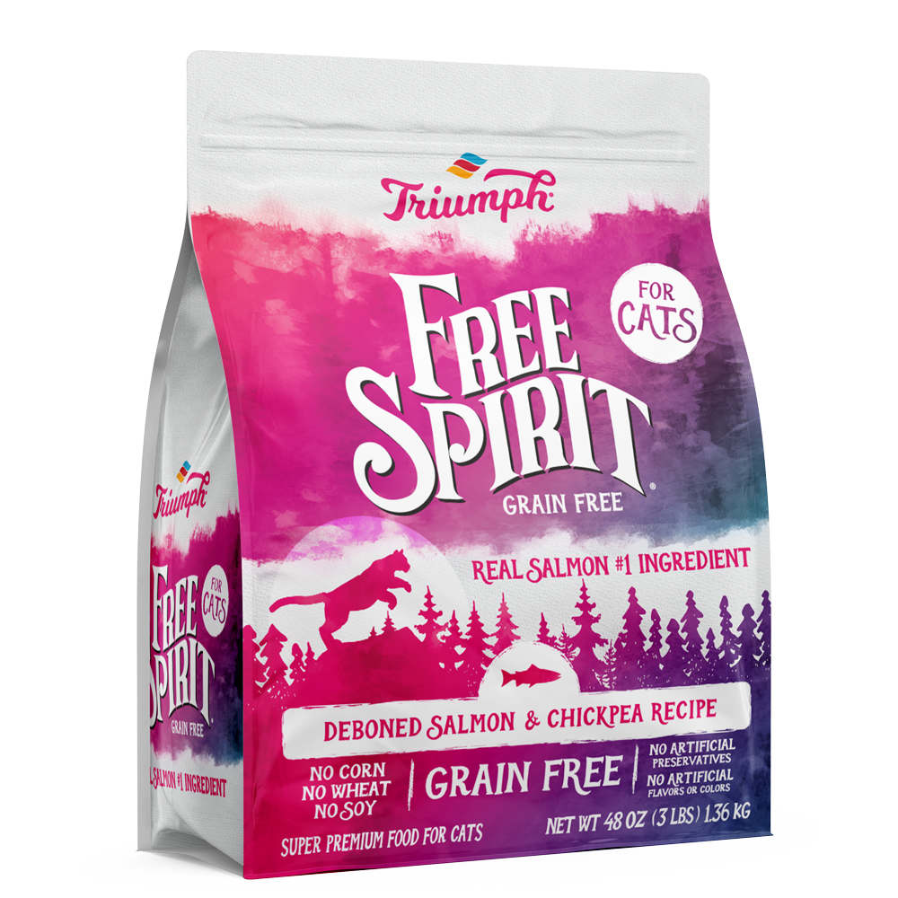 Croquetas sin grano para gatos “Free Spirit” de Triumph – Salmón & Garbanzo | Triumph