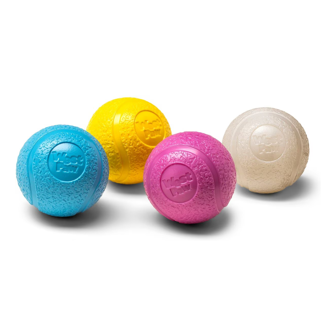 Boundr Glow de West Paw® Tamaño Grande – Pelota Squishy que Brilla en la Oscuridad para Perros