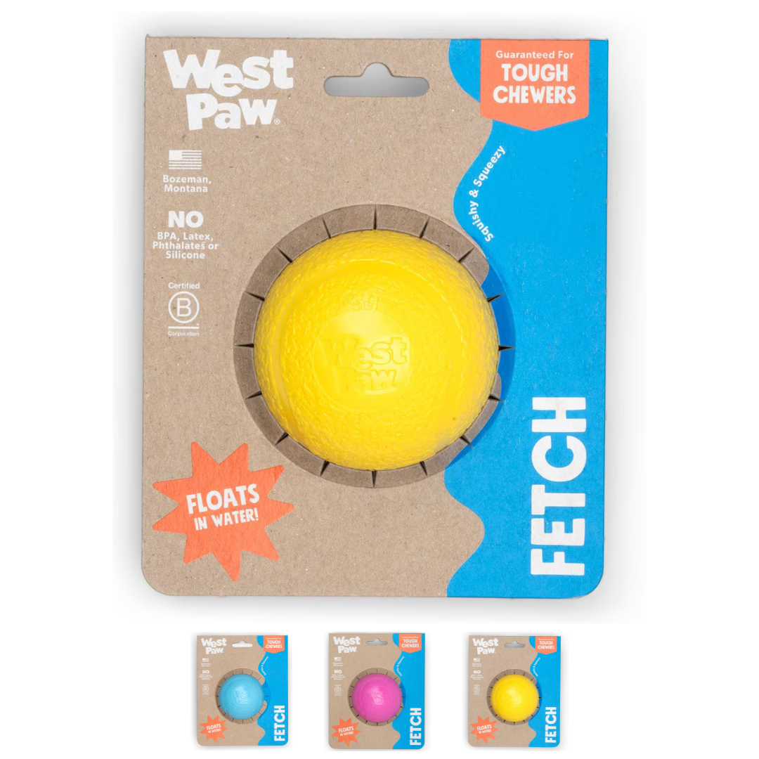 Boundr de West Paw® Tamaño Grande Colores Sólidos – Pelota Squishy Rebotadora para Perros