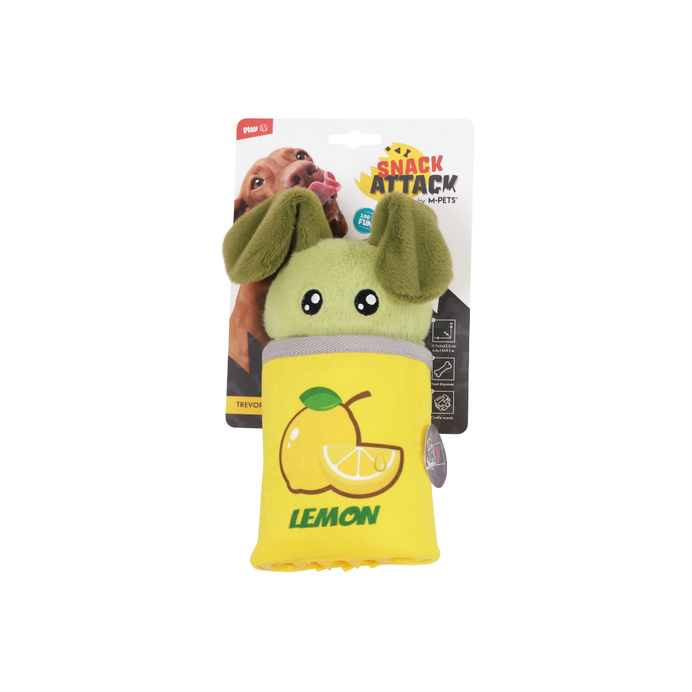 Snack Attack food dispenser dog toy - TREVOR