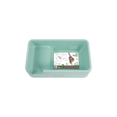 TERRA CAT WALK Cat Litter Tray Sea Green