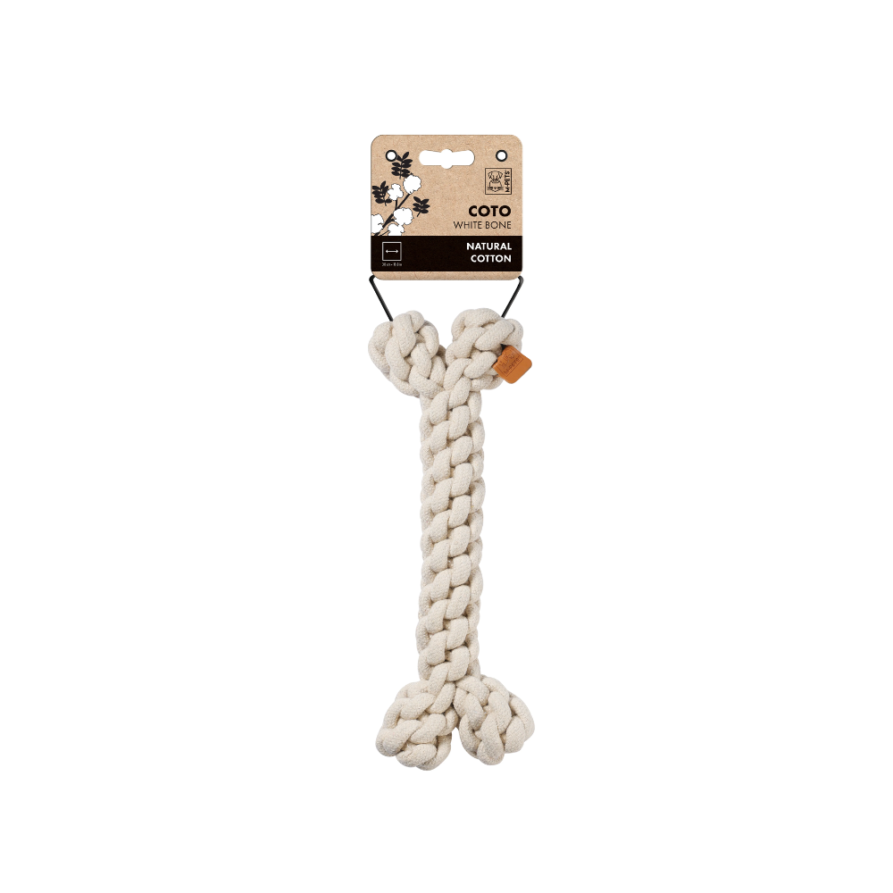 Juguete de Cuerda COTO Bone Blanco | M-PETS®