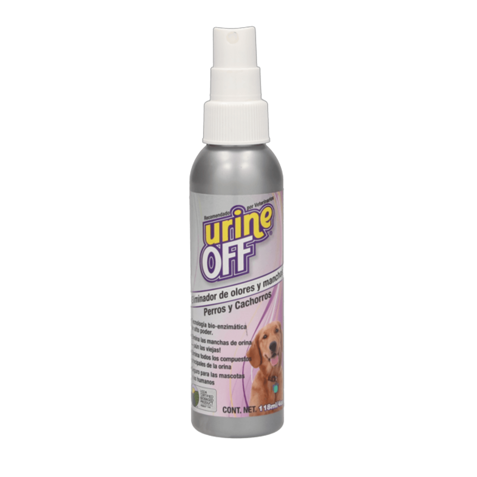 Eliminador de Olores y Manchas de Orina para Perros y Cachorros – 118 ml | Urine Off