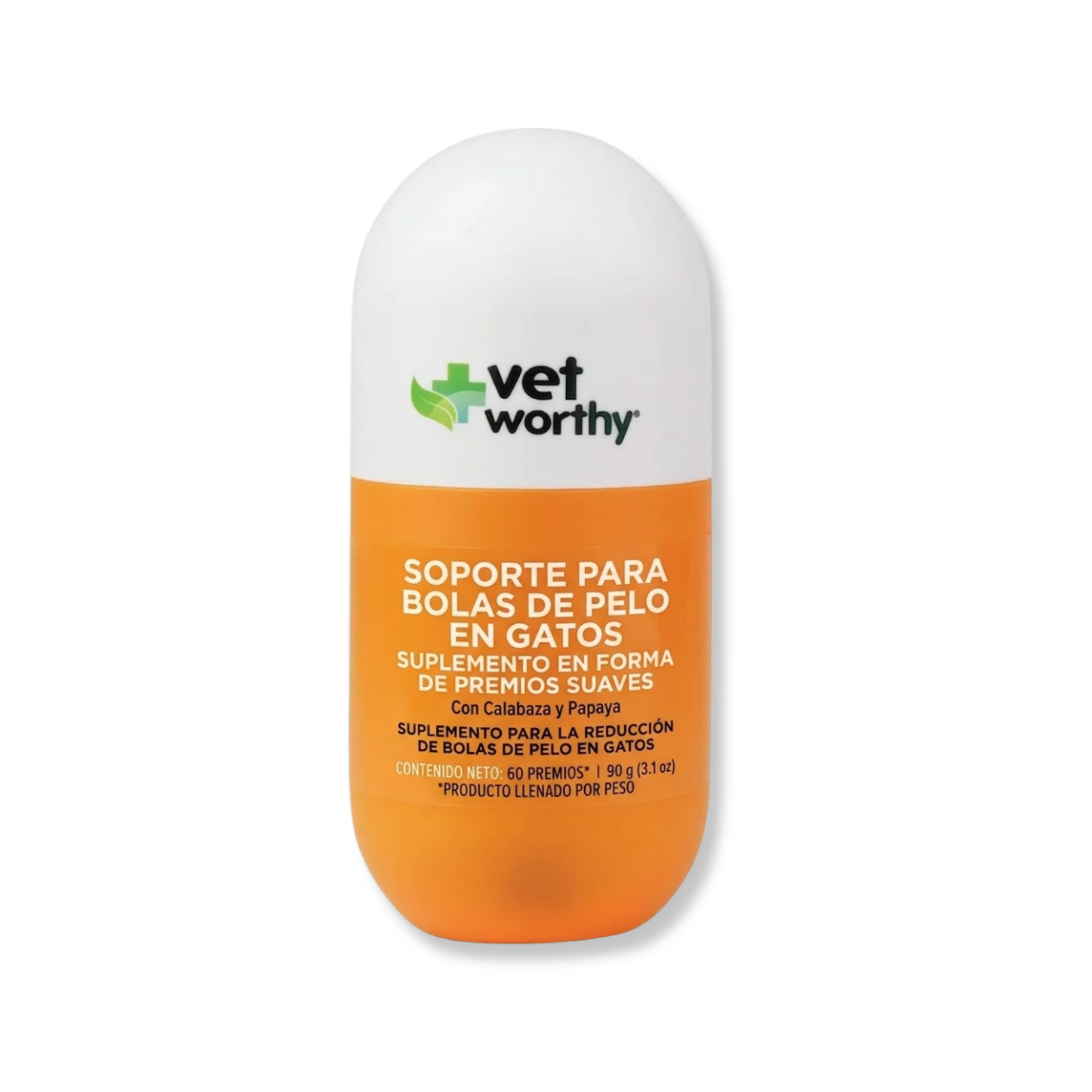 Masticables para Bolas de Pelo de Vet Worthy® – Con Psyllium y Calabaza para Gatos
