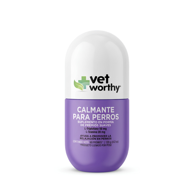 Masticables Calmantes de Vet Worthy® – Suplemento con L-Triptófano y Manzanilla para Perros