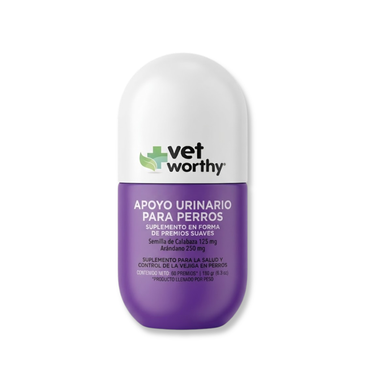 Masticables de Apoyo Urinario de Vet Worthy® – Con Arándano y Semilla de Calabaza para Perros