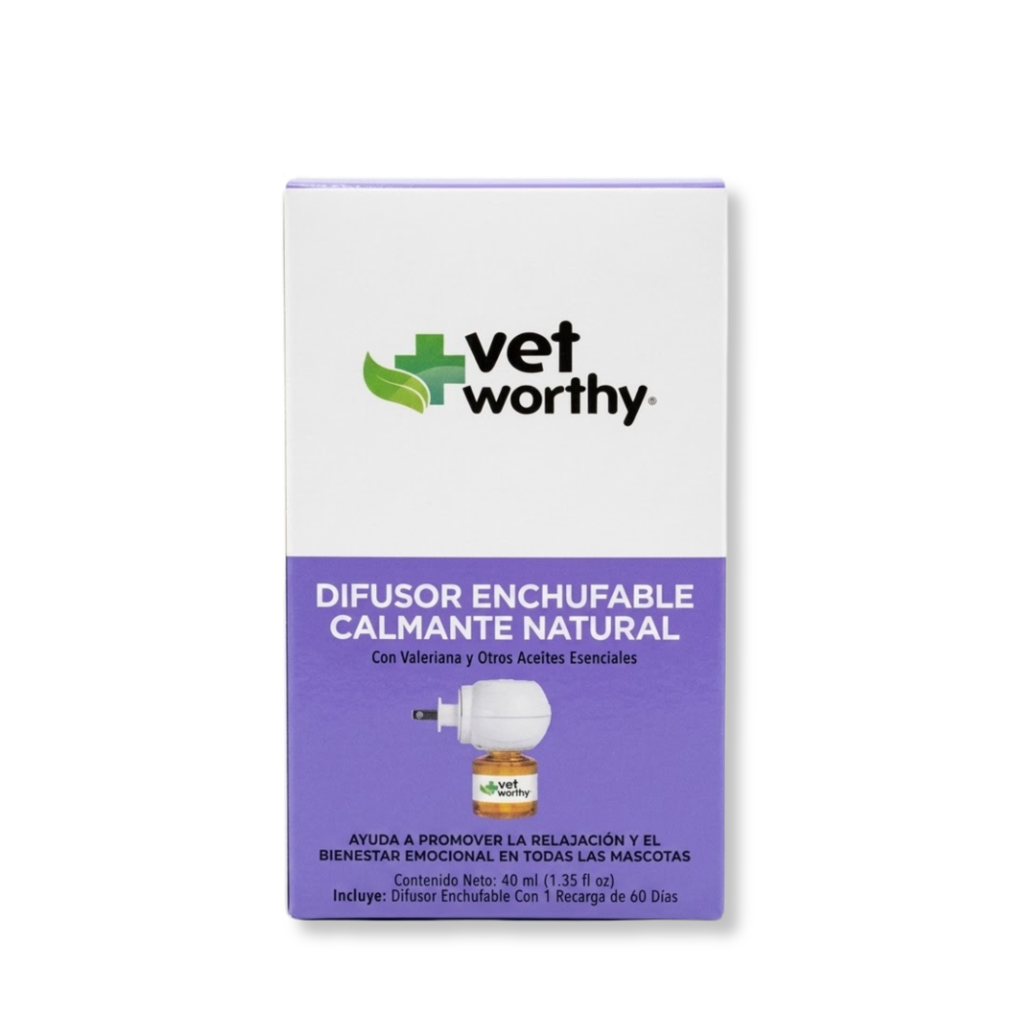 Difusor Calmante Natural de Vet Worthy® – Con Valeriana para Perros y Gatos