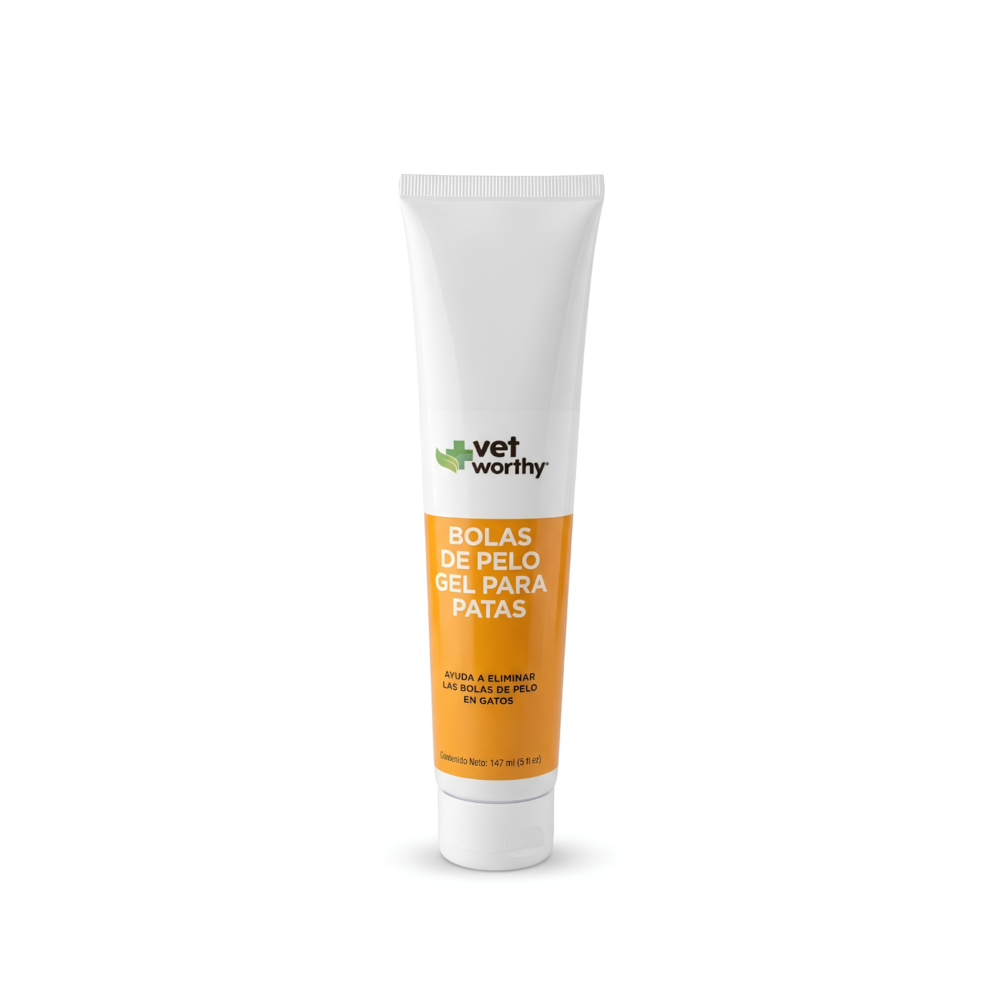 Gel para Patas para Bolas de Pelo de Vet Worthy® – Con Psyllium y Aceite de Coco para Gatos