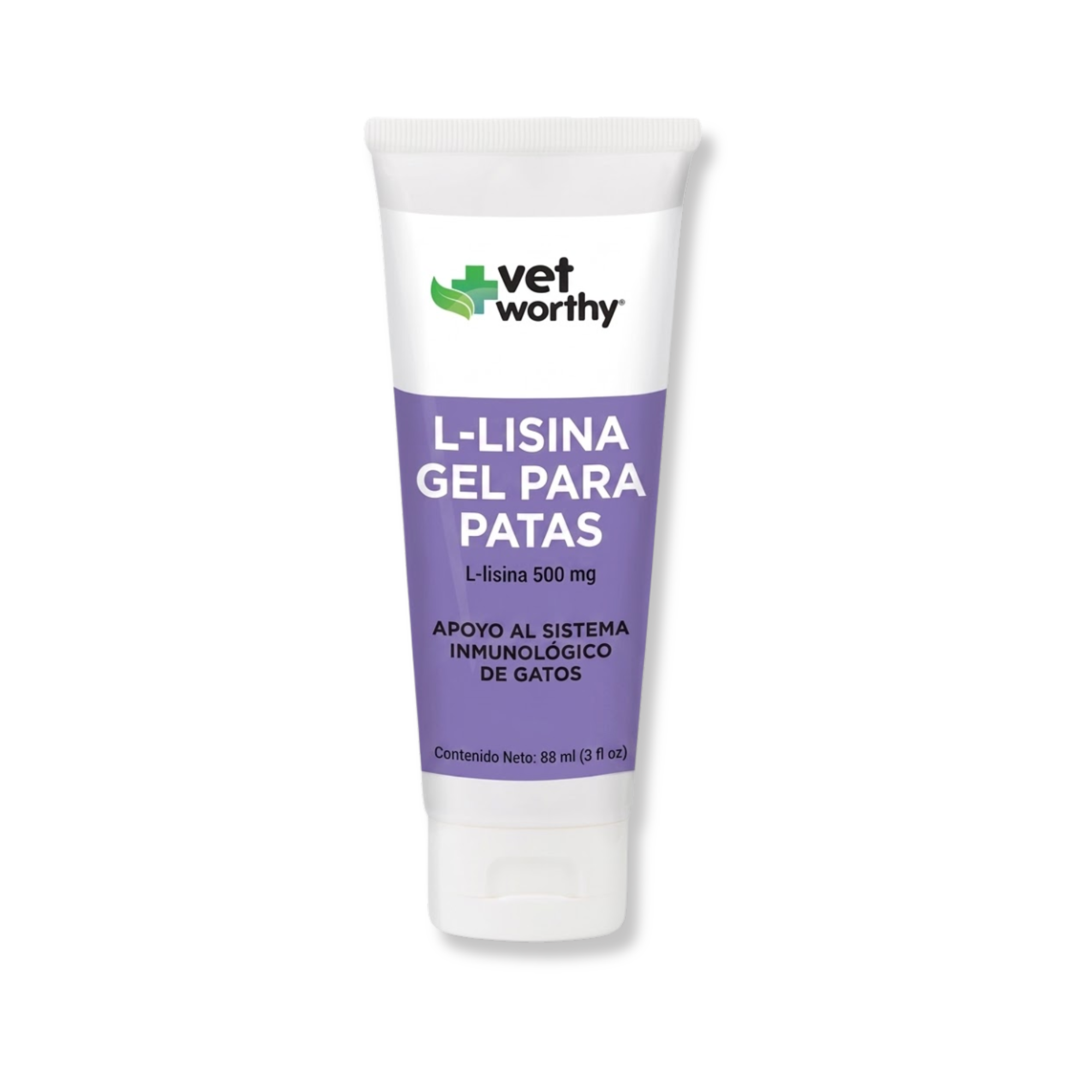 Gel para Patas con L-Lisina de Vet Worthy® – Suplemento de Apoyo Inmune para Gatos